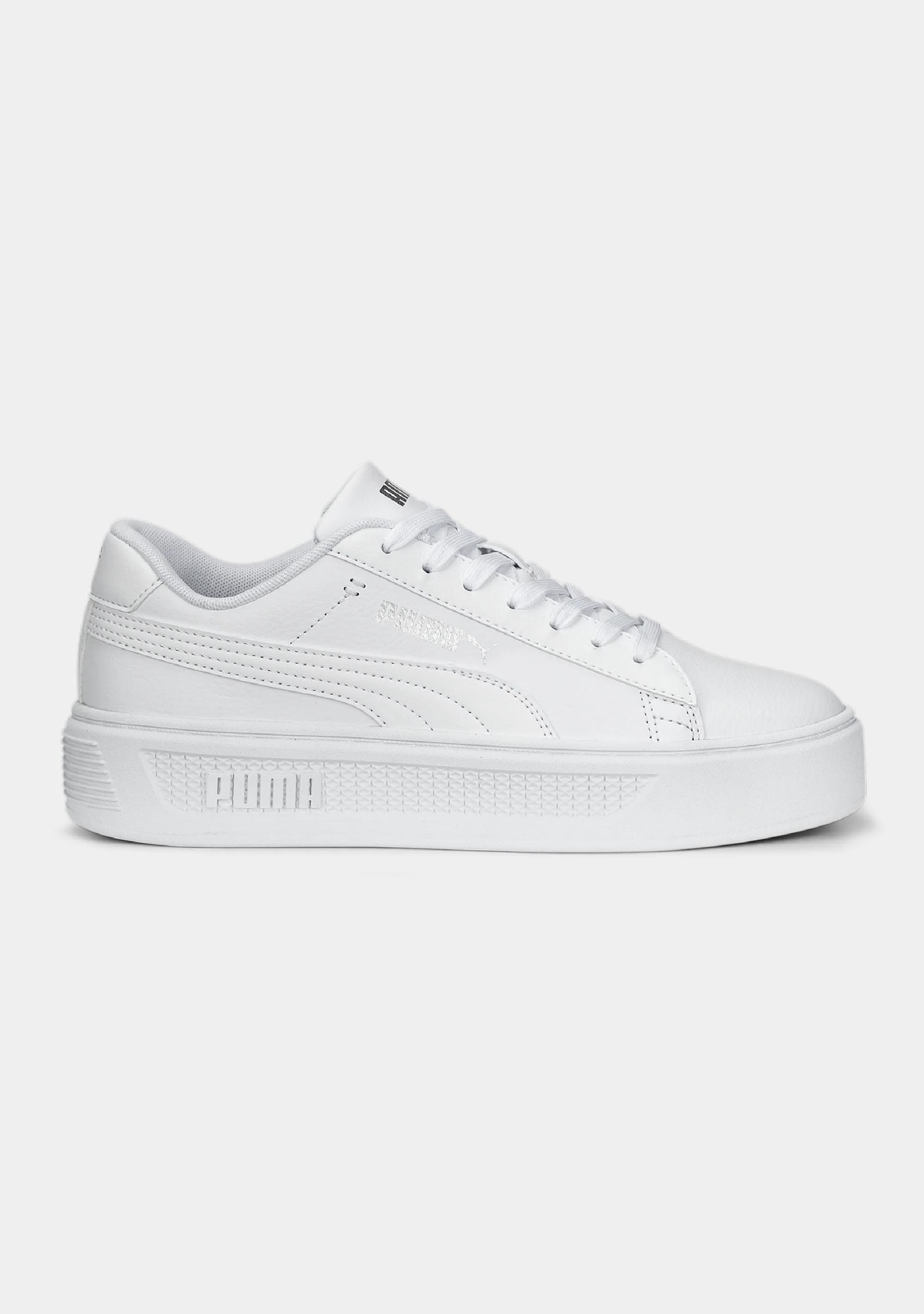 Puma smash sneakers white cheap
