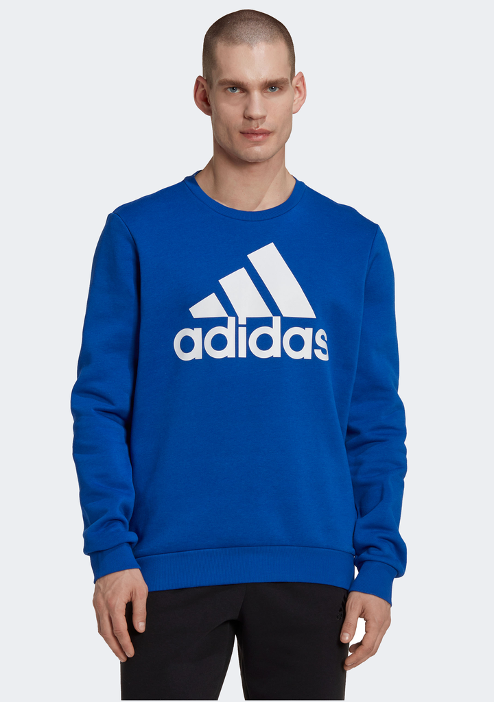 Adidas Mens Big Logo Sweatshirt Blue
