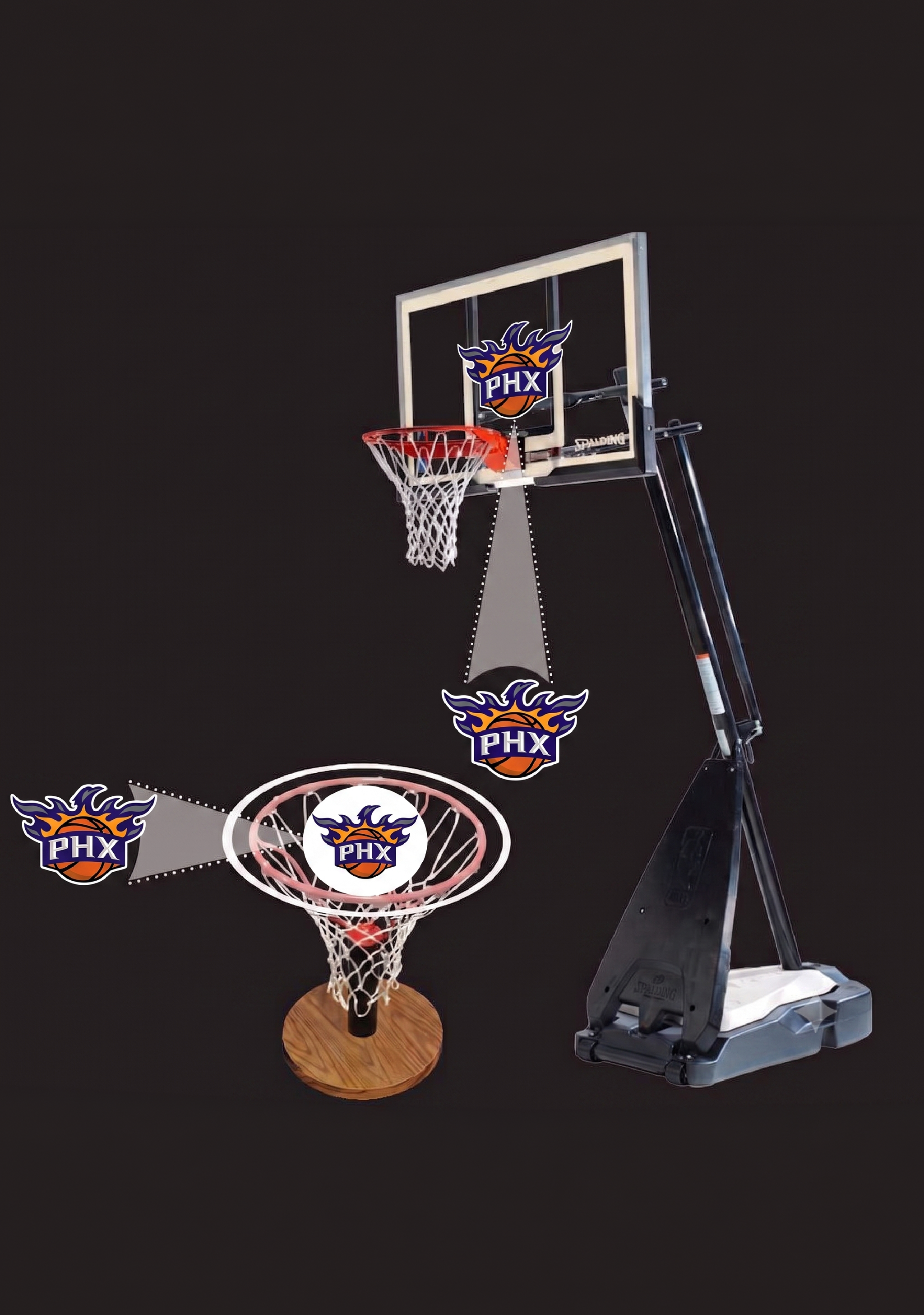 Spalding NBA Team Sticker Phoenix Suns