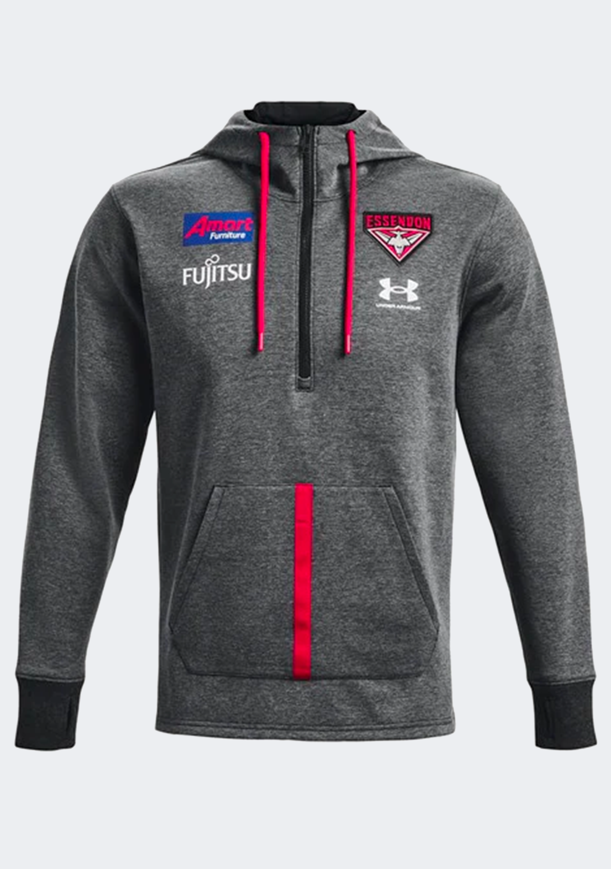 Under Armour Men's Essendon FC Accelerate Hoodie Grey