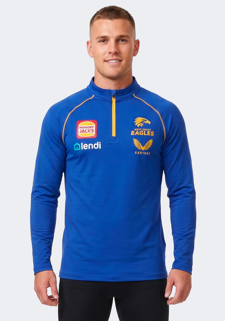 Castore West Coast Eagles 1/4 Zip Mid Layer Jacket