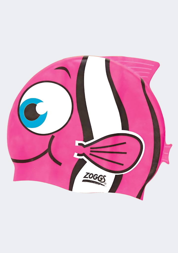 Zoggs Junior Character Silicone Swimming Cap Pink