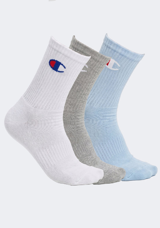 Champion Men's C Logo Crew 3 Pack