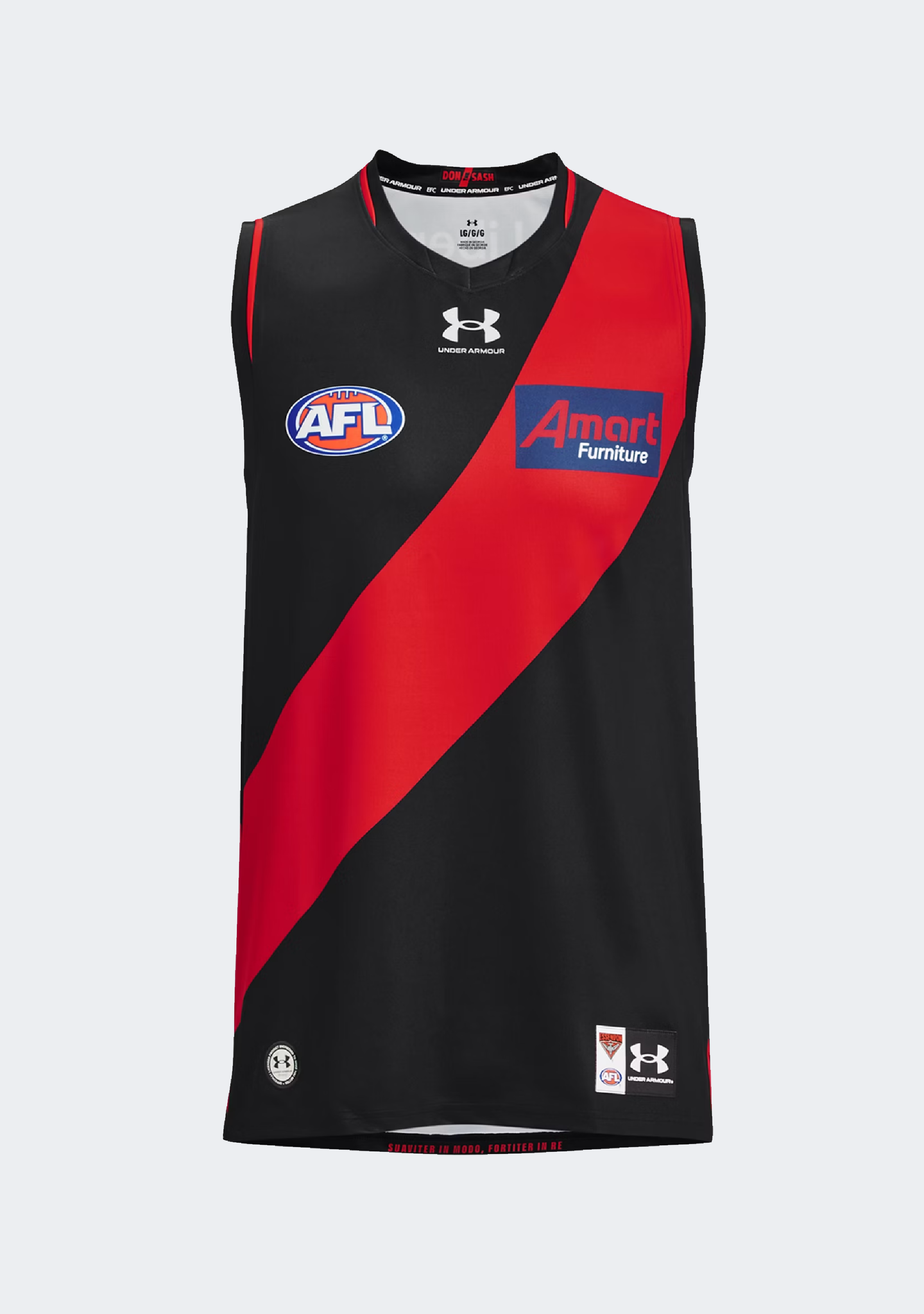 Under Armour Men's Essendon FC Replica Sleeveless Guernsey