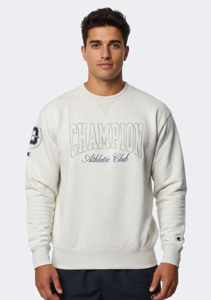 Champion Men's Rochester Varsity Pullover Washed Grey