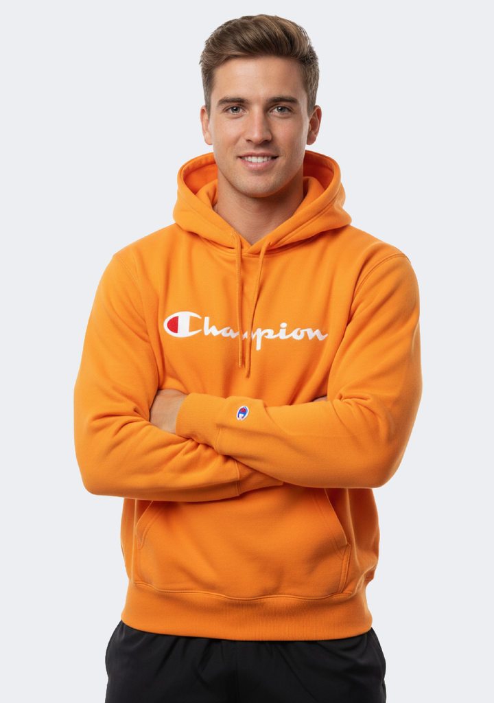 Champion Men’s Script Hoodie Cantaloupe