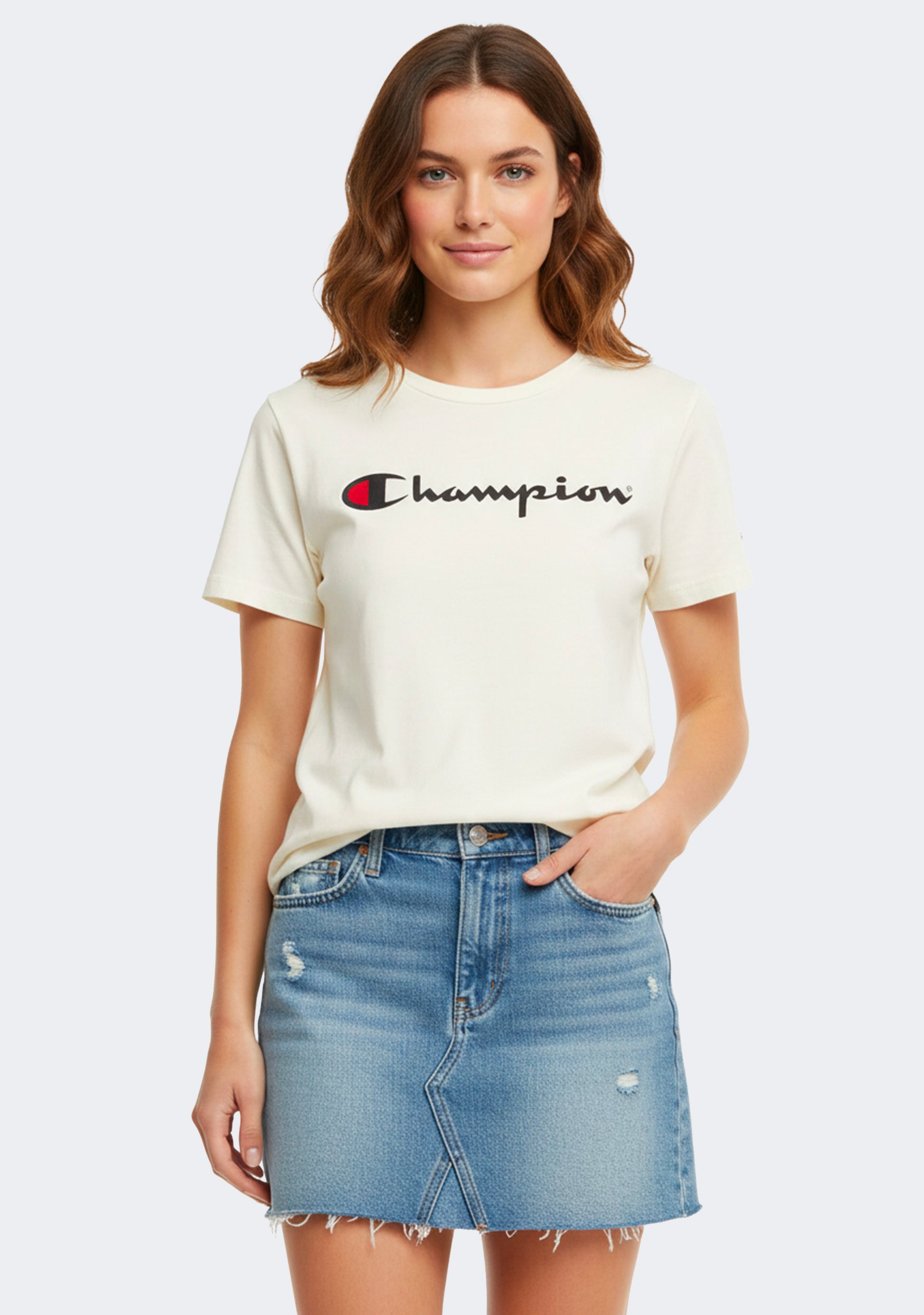 Champion Women's Script Short Sleeve Tee