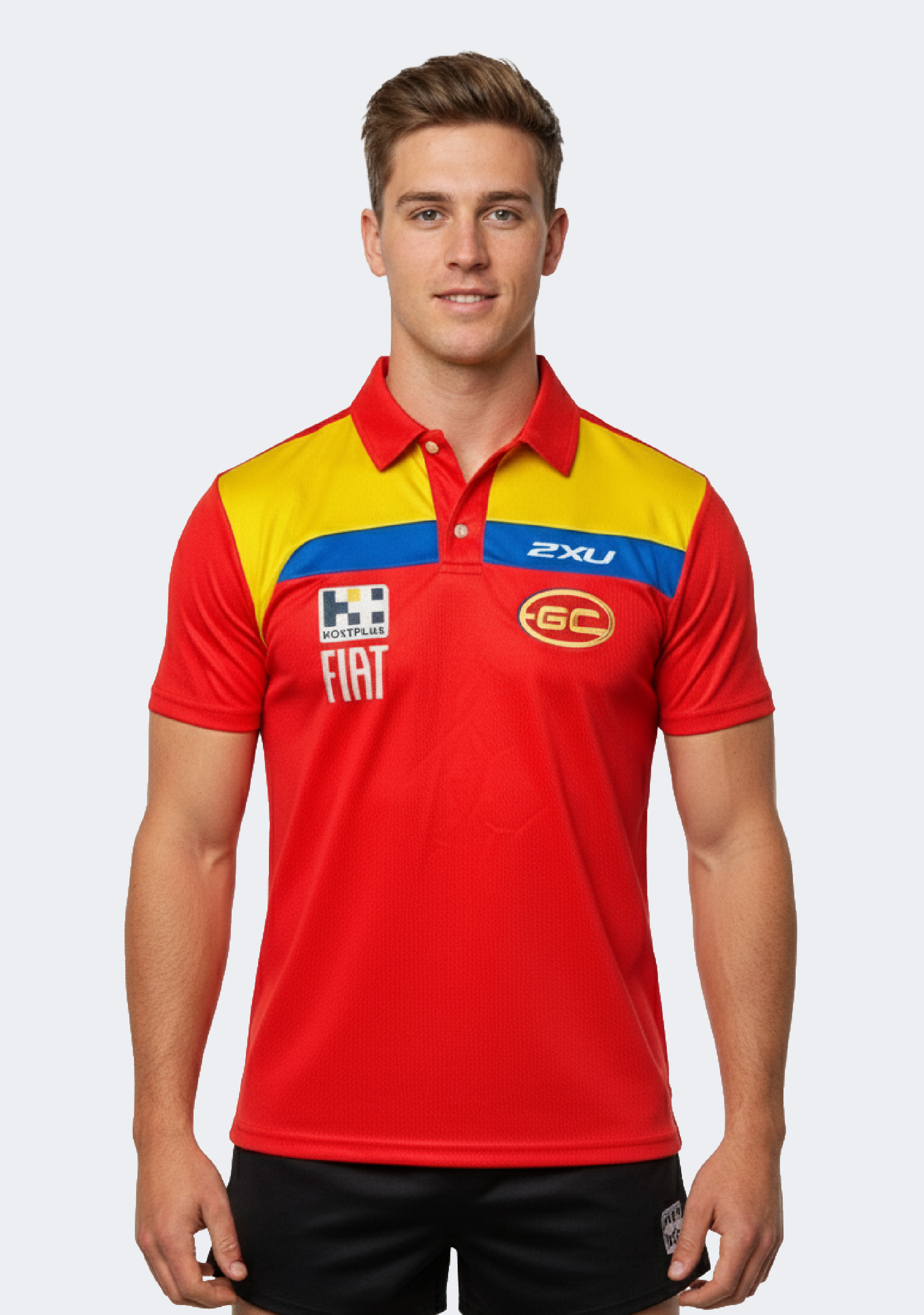2XU Men's Gold Coast Suns Club Polo