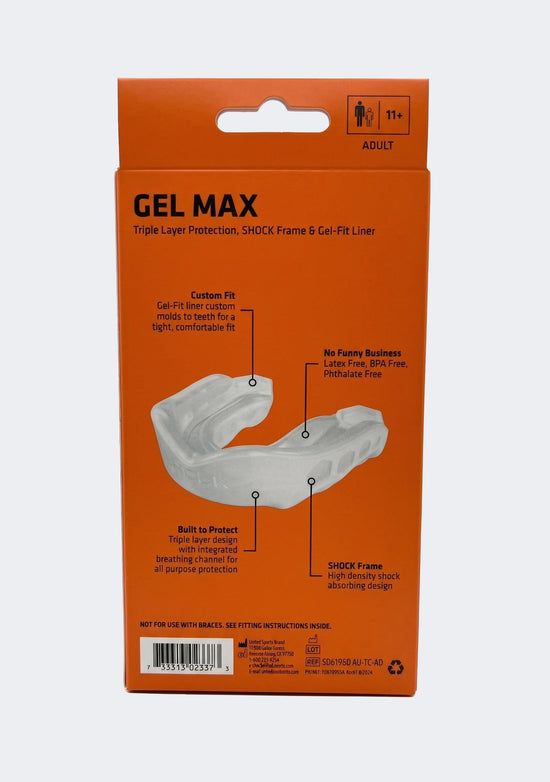 Shock Doctor Adults Gel Max Mouthguard White
