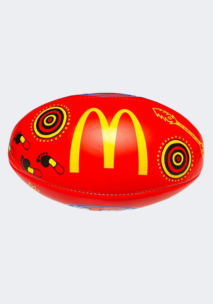 Sherrin Indigenous Round Football Size 3 Red