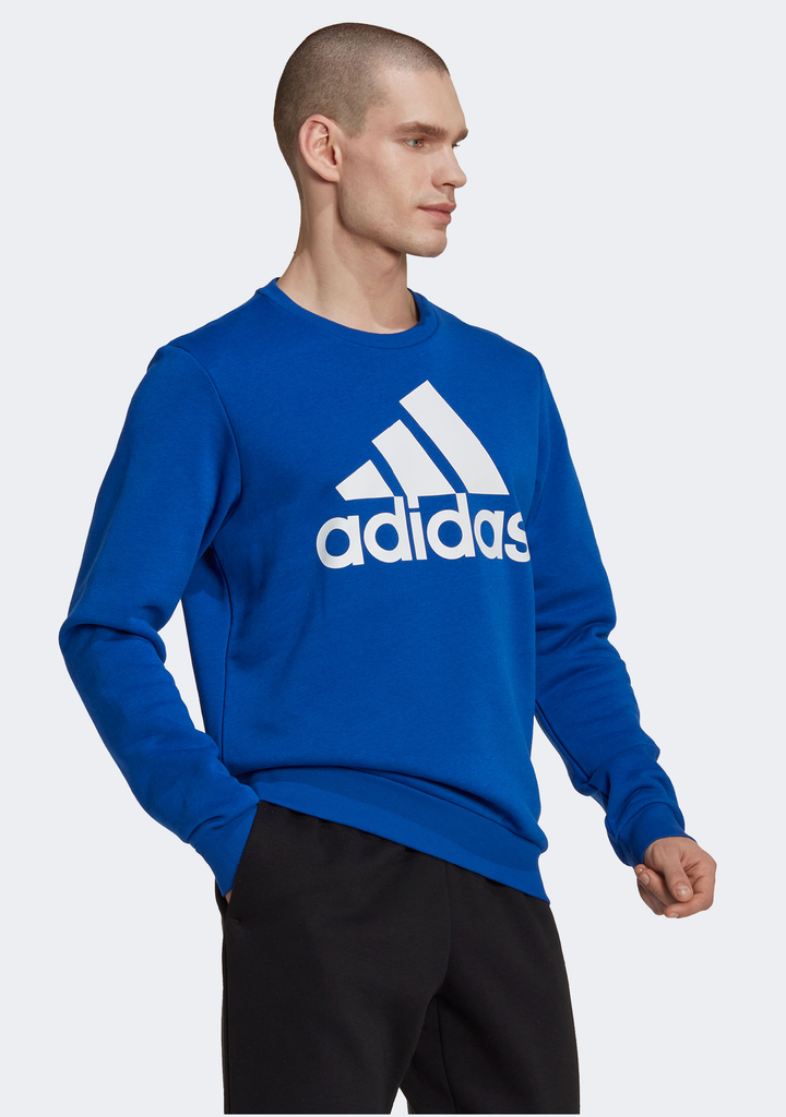 Adidas Mens Big Logo Sweatshirt Blue