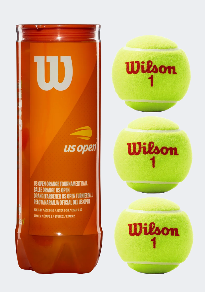 Wilson US Open Orange Tournament Tennis 3-Ball Can