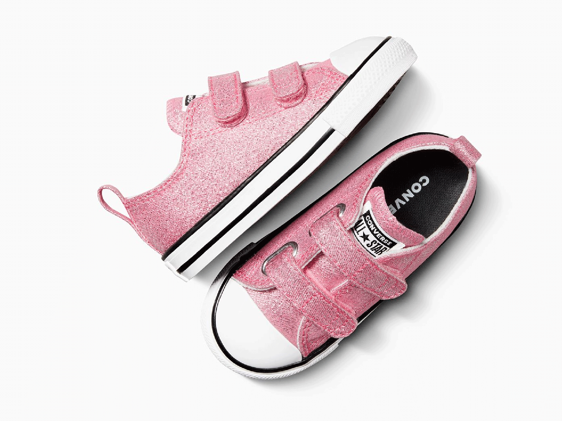 Converse Infants Chuck Taylor All Star 2V Prism Glitter Low Top A04740 Jim Kidd Sports