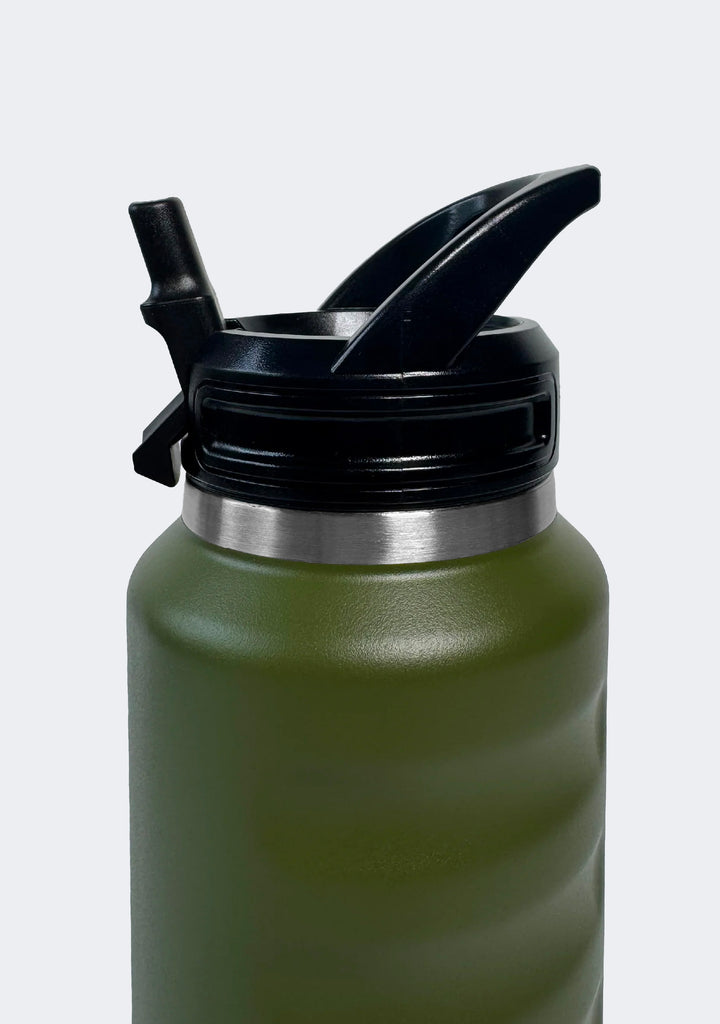 Fridgy 1080mL Grip Range Sippy Lid Water Bottle Commando Green