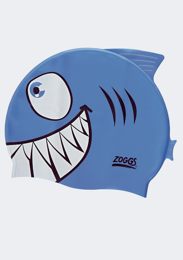 Zoggs Junior Character Silicone Swimming Cap Blue