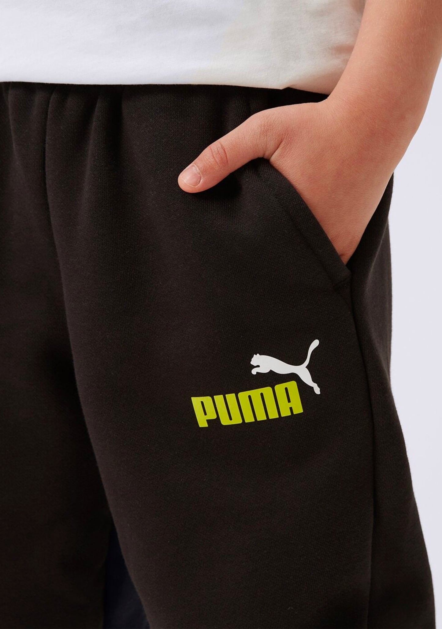 Puma Youth Essentials+ Two-Tone Logo Pants