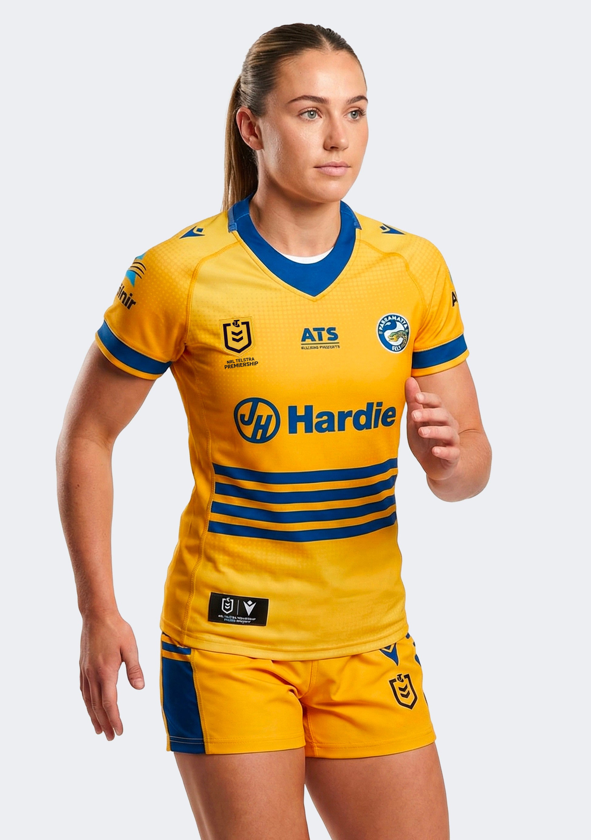 Macron Women's Parramatta Eels 2025 Replica Away Shirt