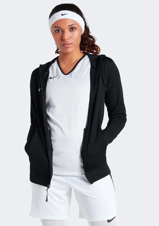 Nike Women's Team Basketball Full Zip Stock Hoodie Black