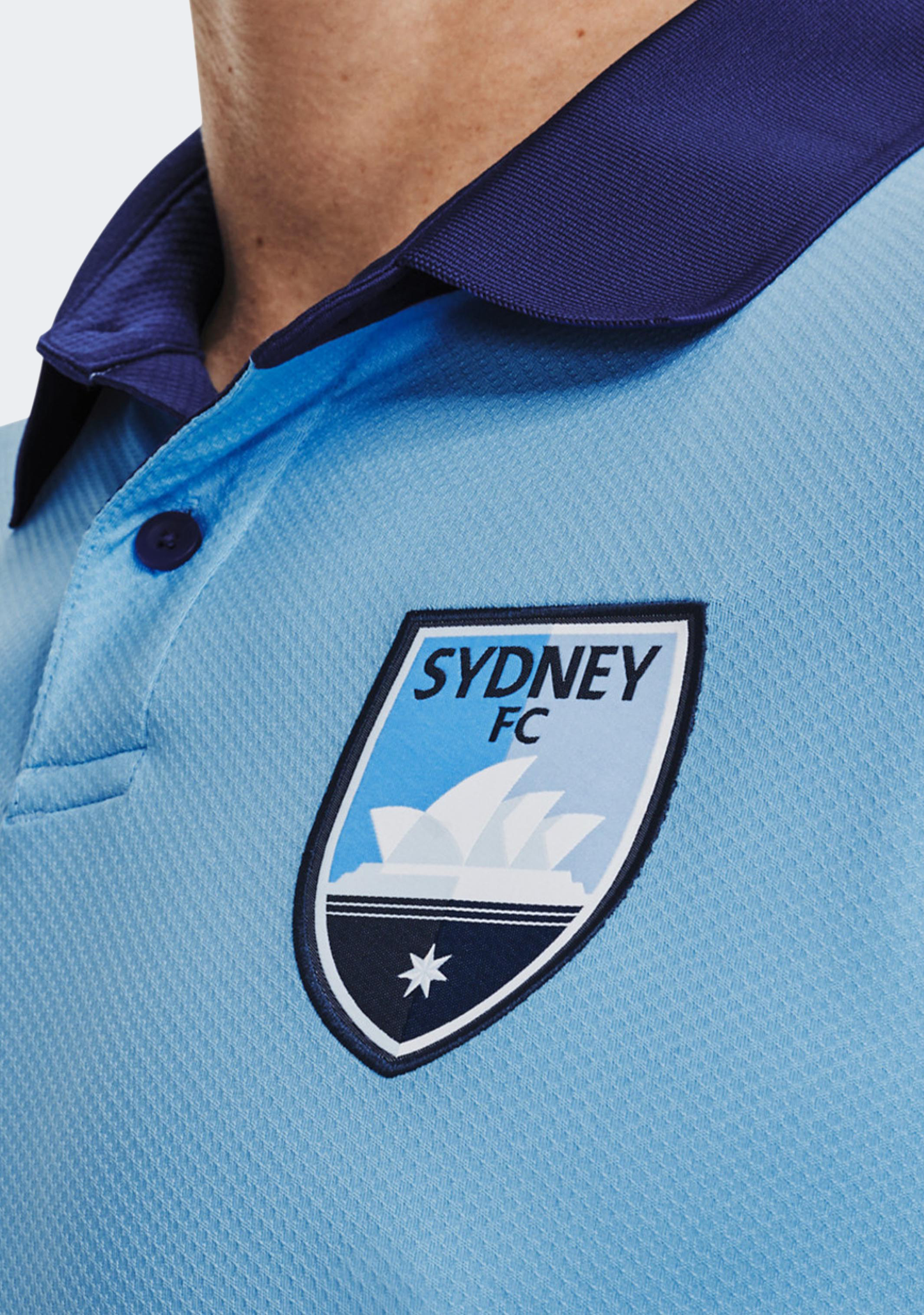 Under Armour Men’s Sydney FC 22/23 Club Polo Sky Blue