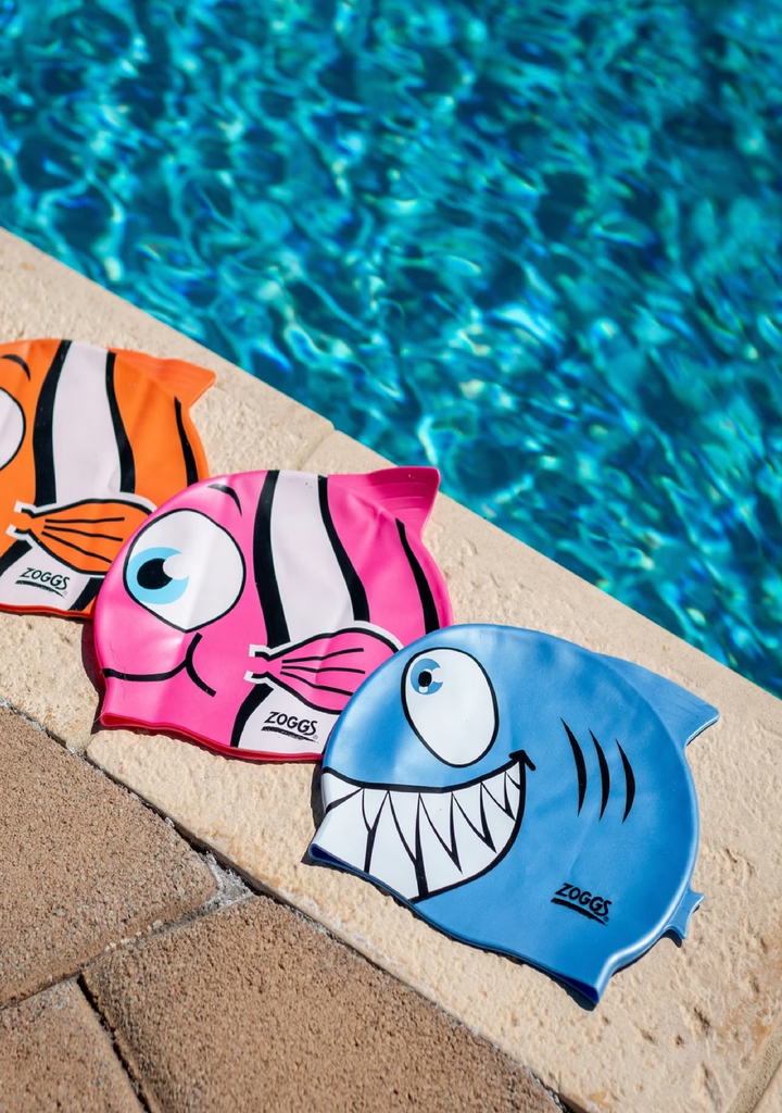Zoggs Junior Character Silicone Swimming Cap Pink