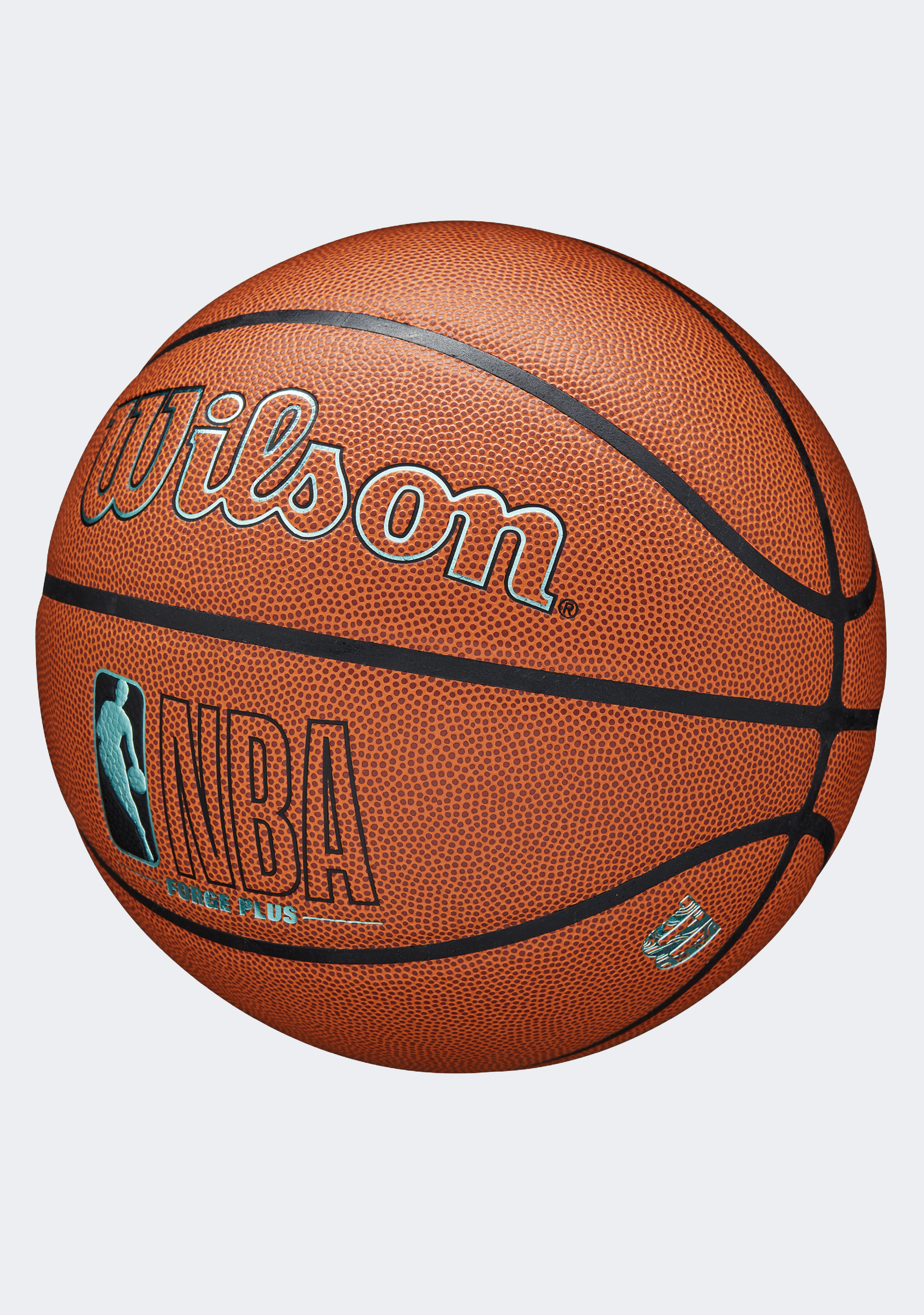 Wilson NBA Forge Plus Eco Indoor/Outdoor Basketball With Free Wilson WNBA Heir Outdoor Smoke Basketball Size 6