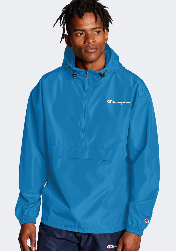 Champion Mens US Quarter Zip Packable Jacket