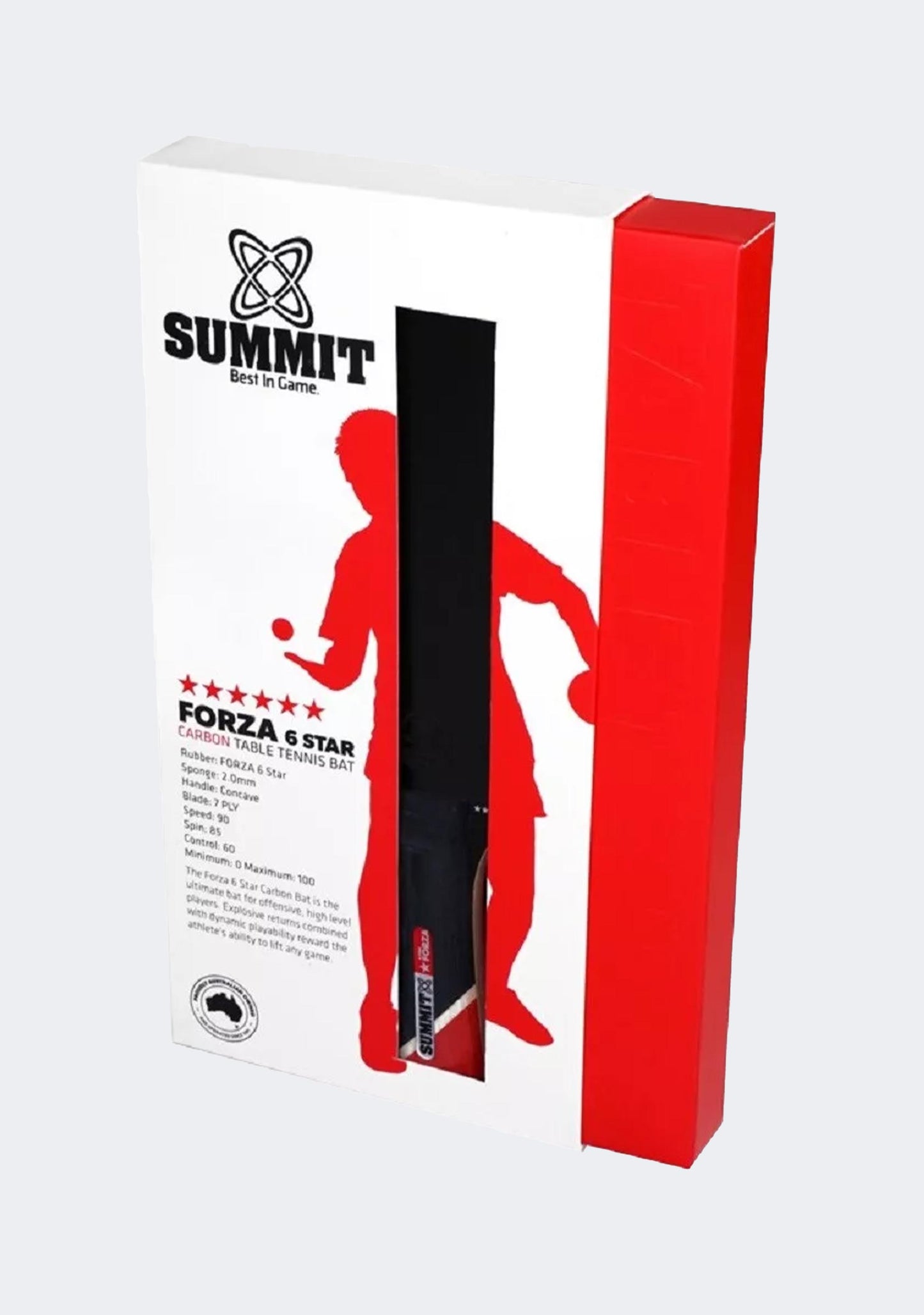 Summit Forza 6 Star Table Tennis Bat