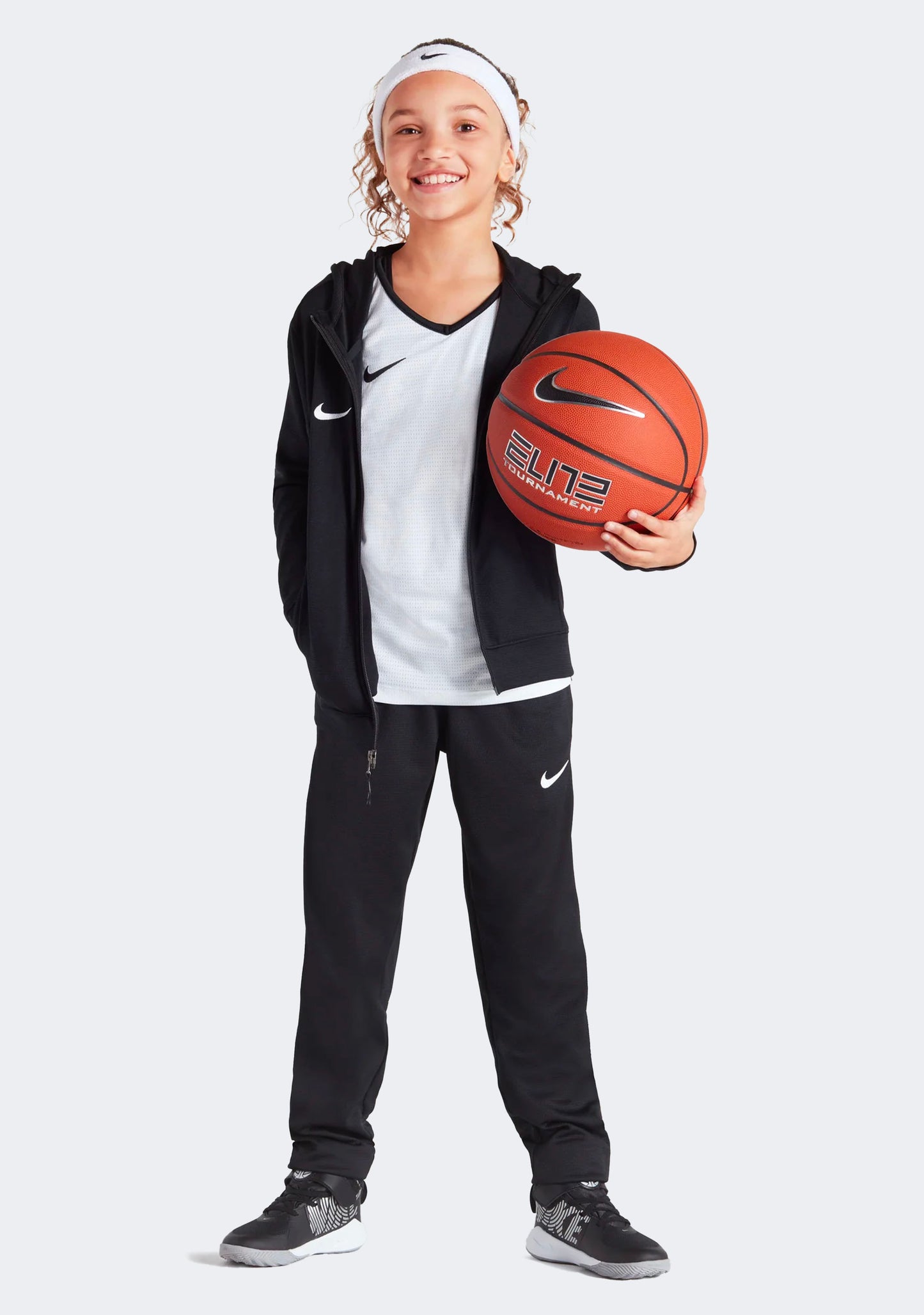 Nike Kids' Team Basketball Stock Pants Black
