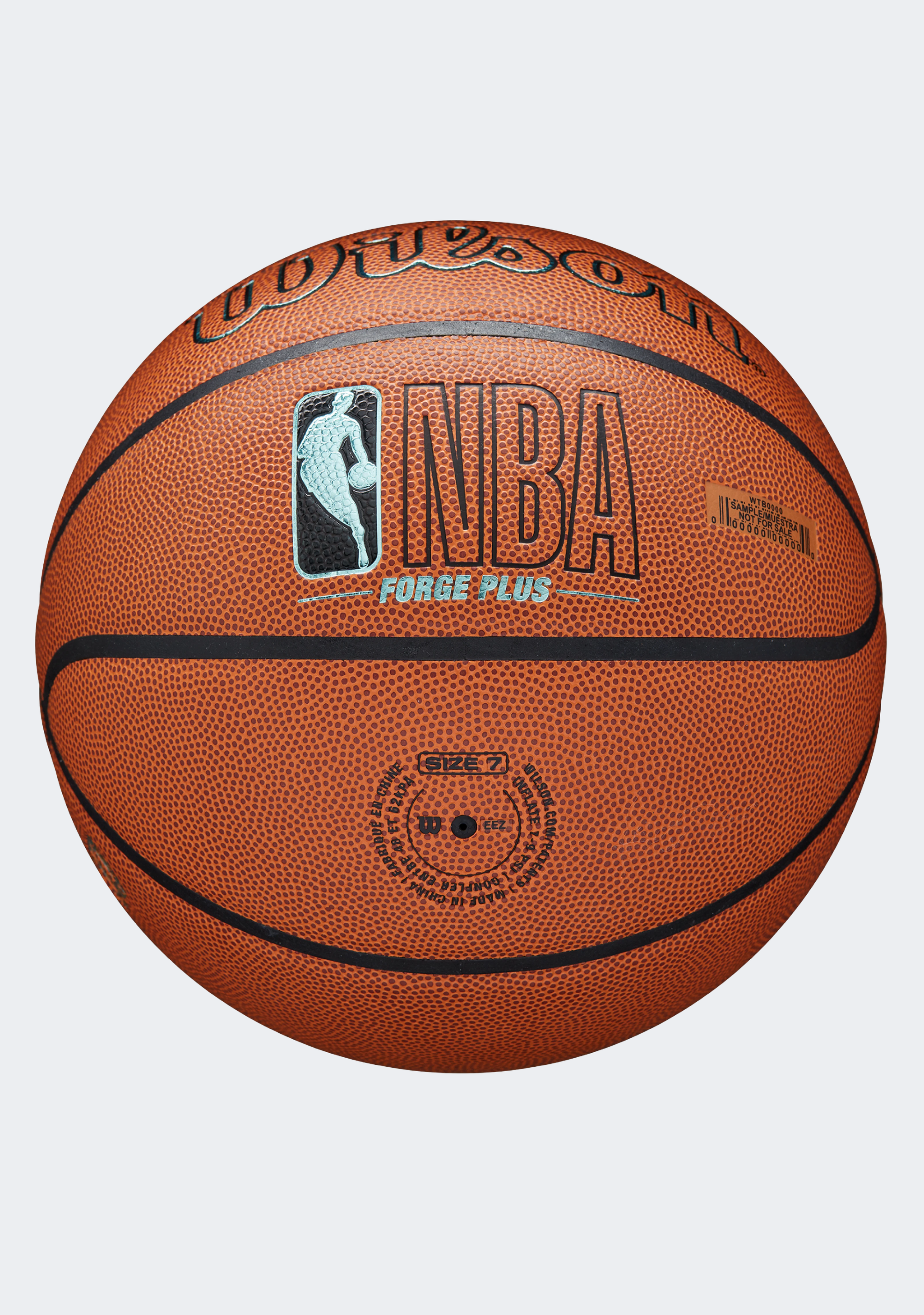 Wilson NBA Forge Plus Eco Indoor/Outdoor Basketball With Free Wilson WNBA Heir Outdoor Smoke Basketball Size 6