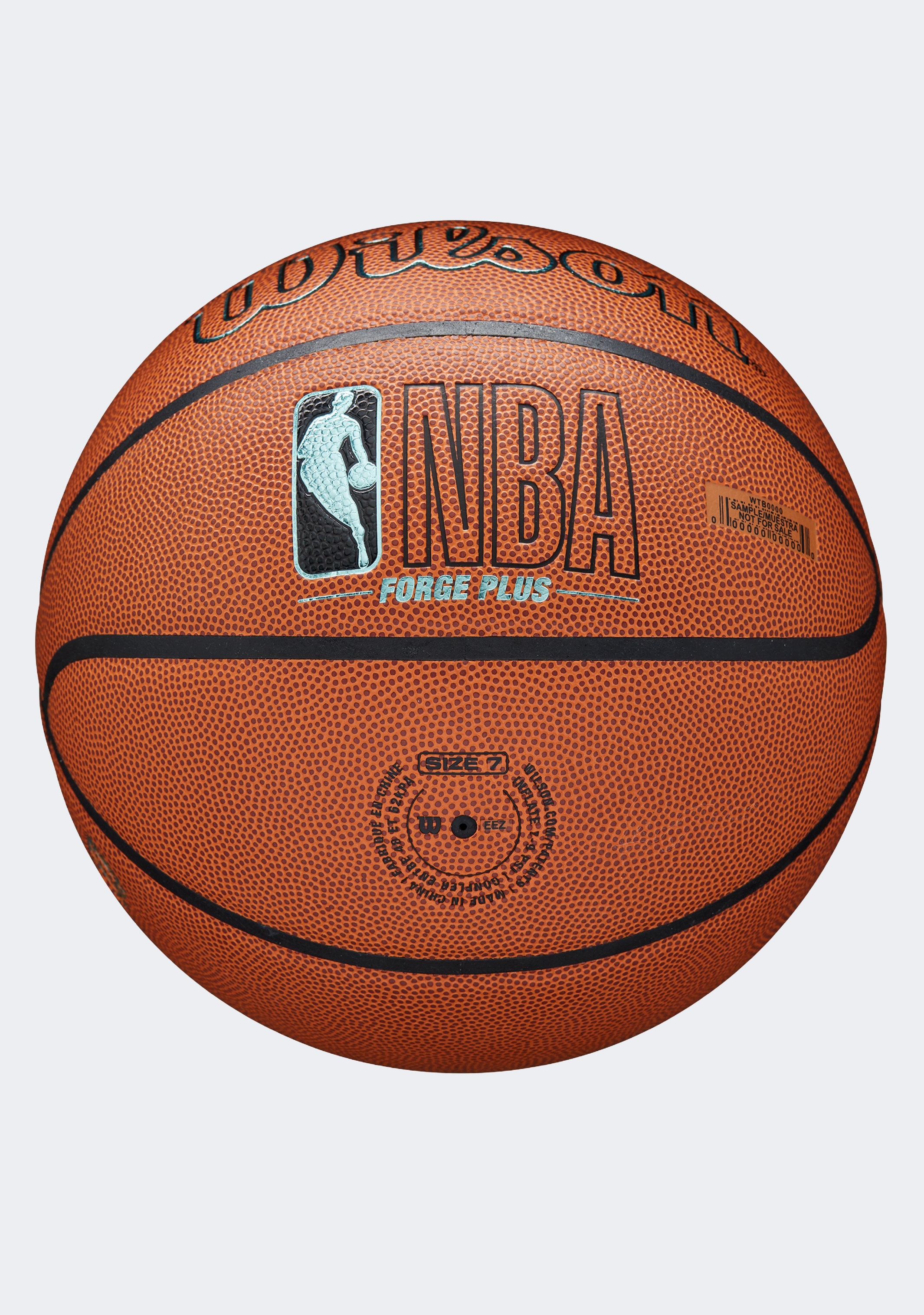 Wilson NBA Forge Plus Eco Indoor/Outdoor Basketball With Free Wilson WNBA Heir Outdoor Smoke Basketball Size 6