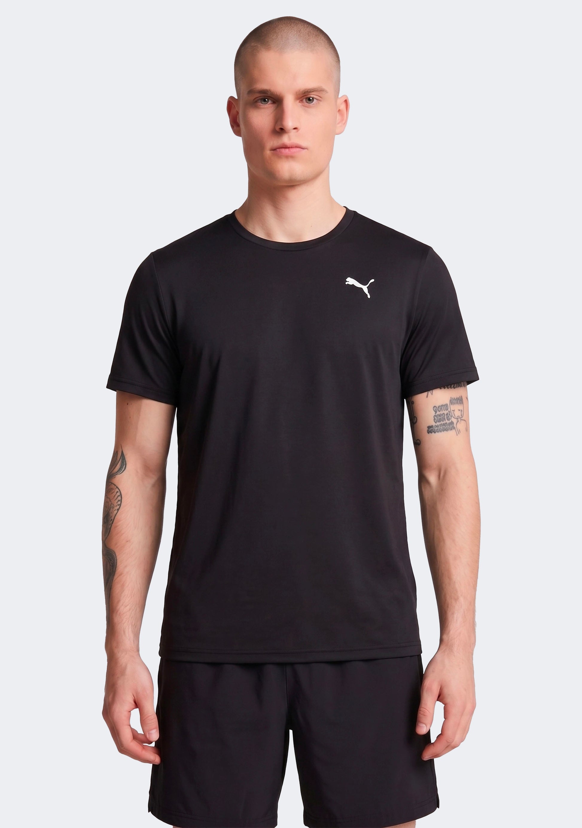 Puma Men's Train All Day Essentials Solid Cat Tee