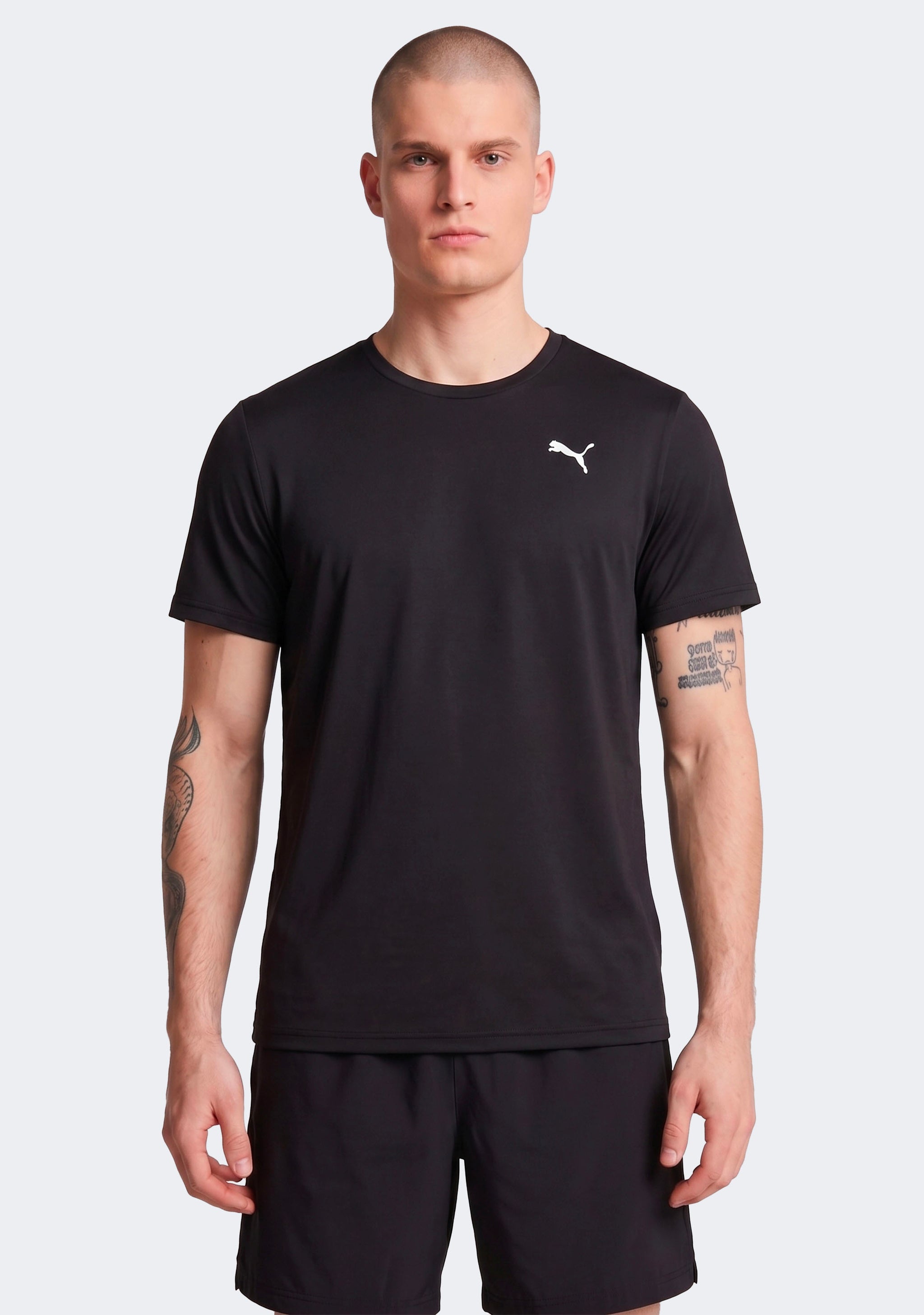 Puma Men's Train All Day Essentials Solid Cat Tee