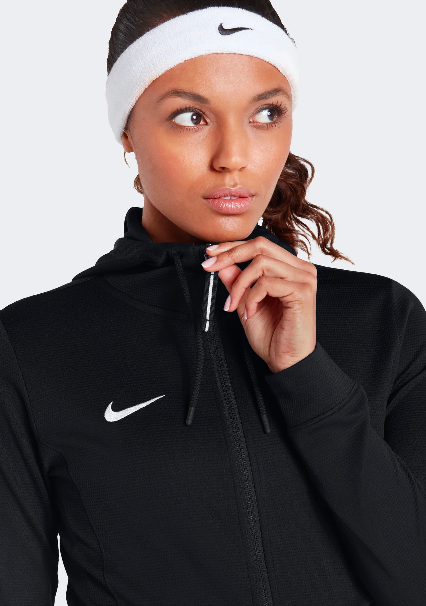Nike Women's Team Basketball Full Zip Stock Hoodie Black