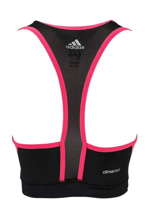 Adidas Womens Sports Bra Black-Shock Red <BR> ADISWTB01