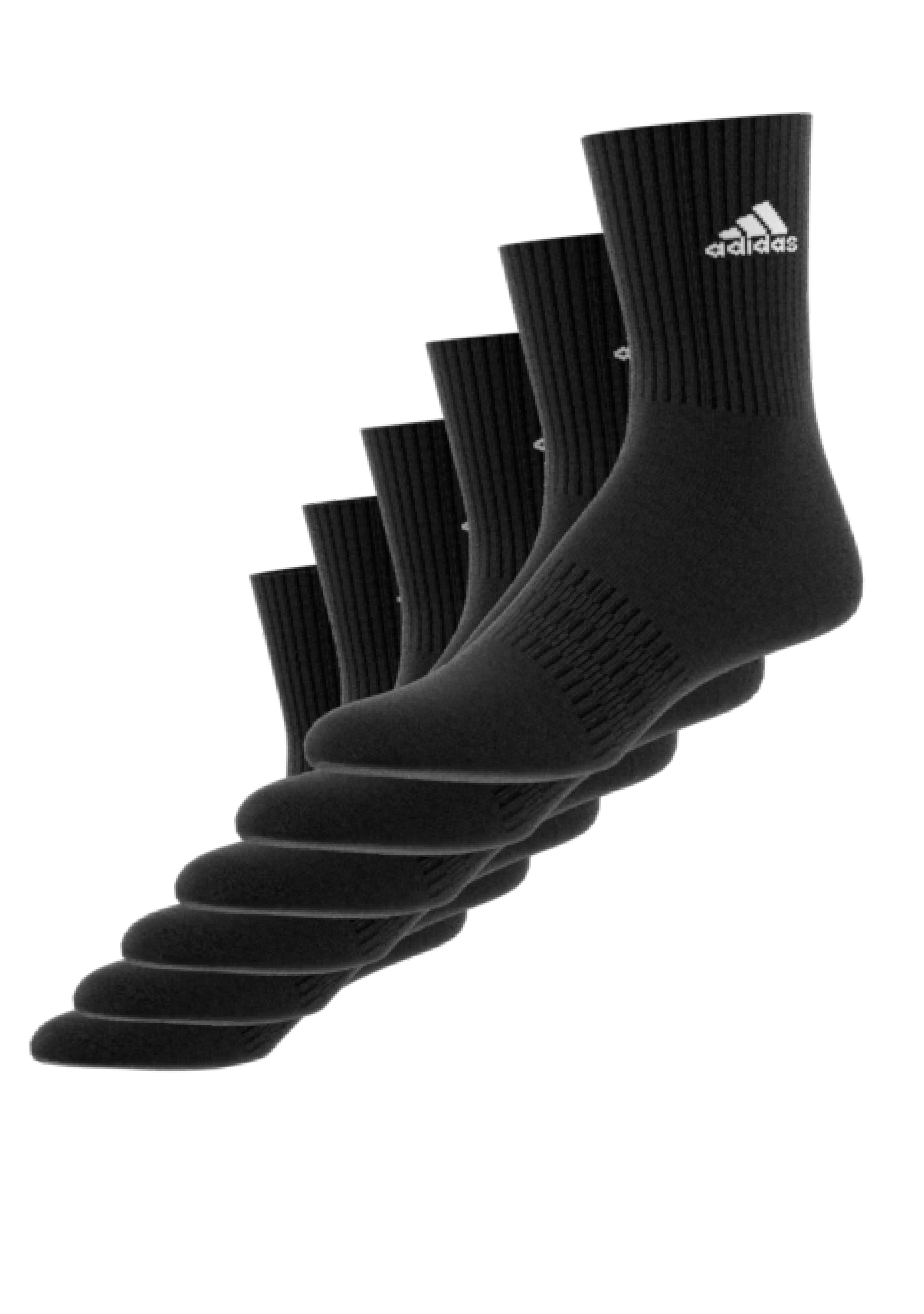 Adidas 6 Pack Cushioned Sportswear Crew Socks <BR> IC1316