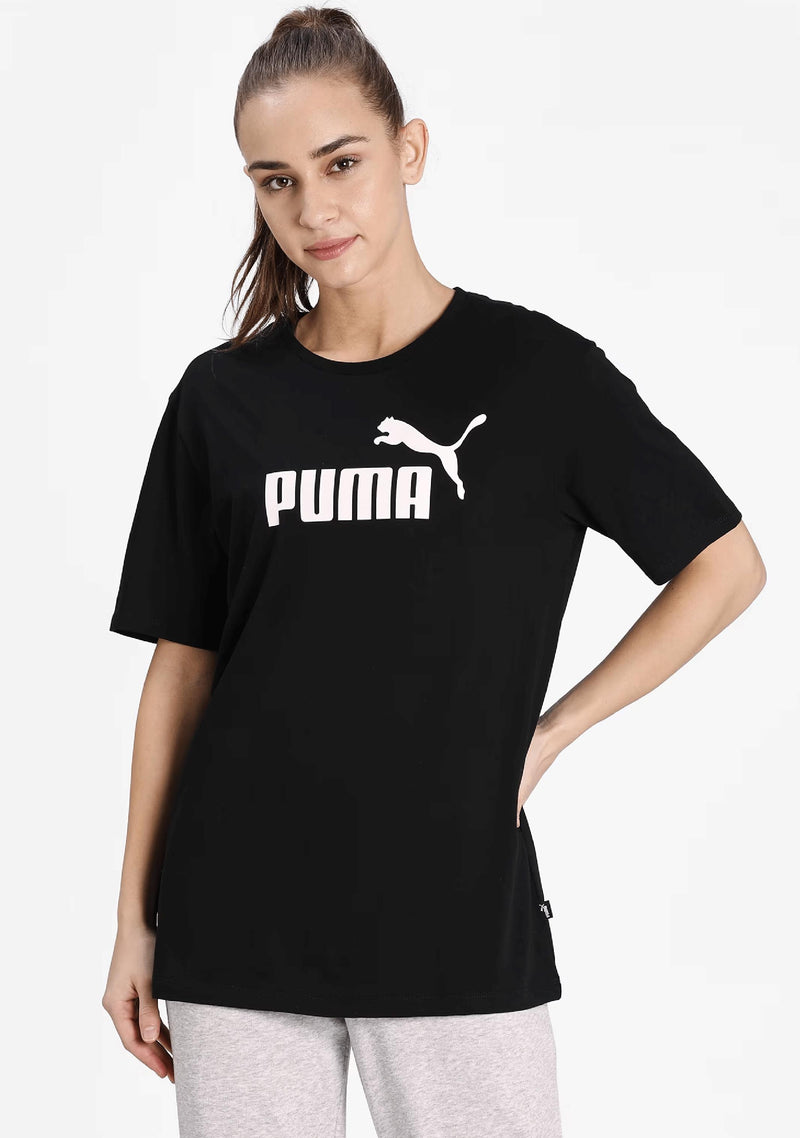 Puma Womens Essentials Logo Boyfriend Tee <br> 586868 01