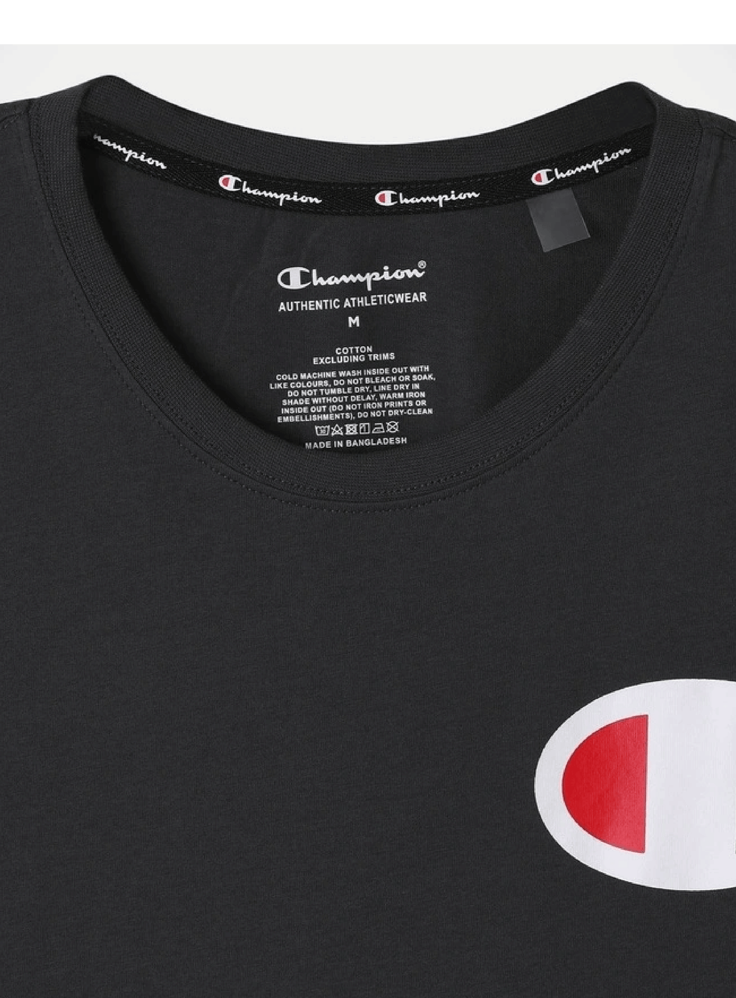 Champion Men’s C Logo Short Sleeve Tee Granite Heather