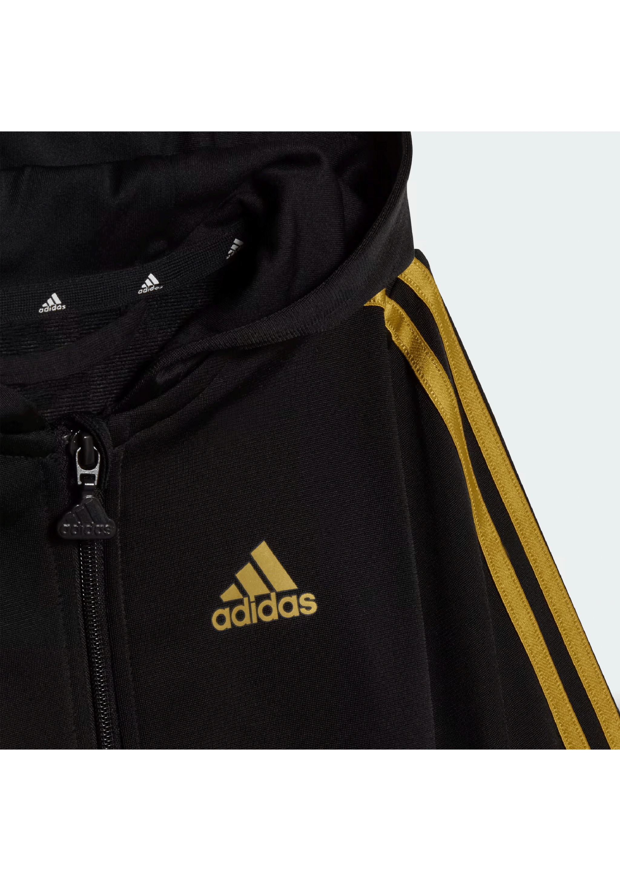 Adidas Infants Essentials Shiny Hooded Tracksuit