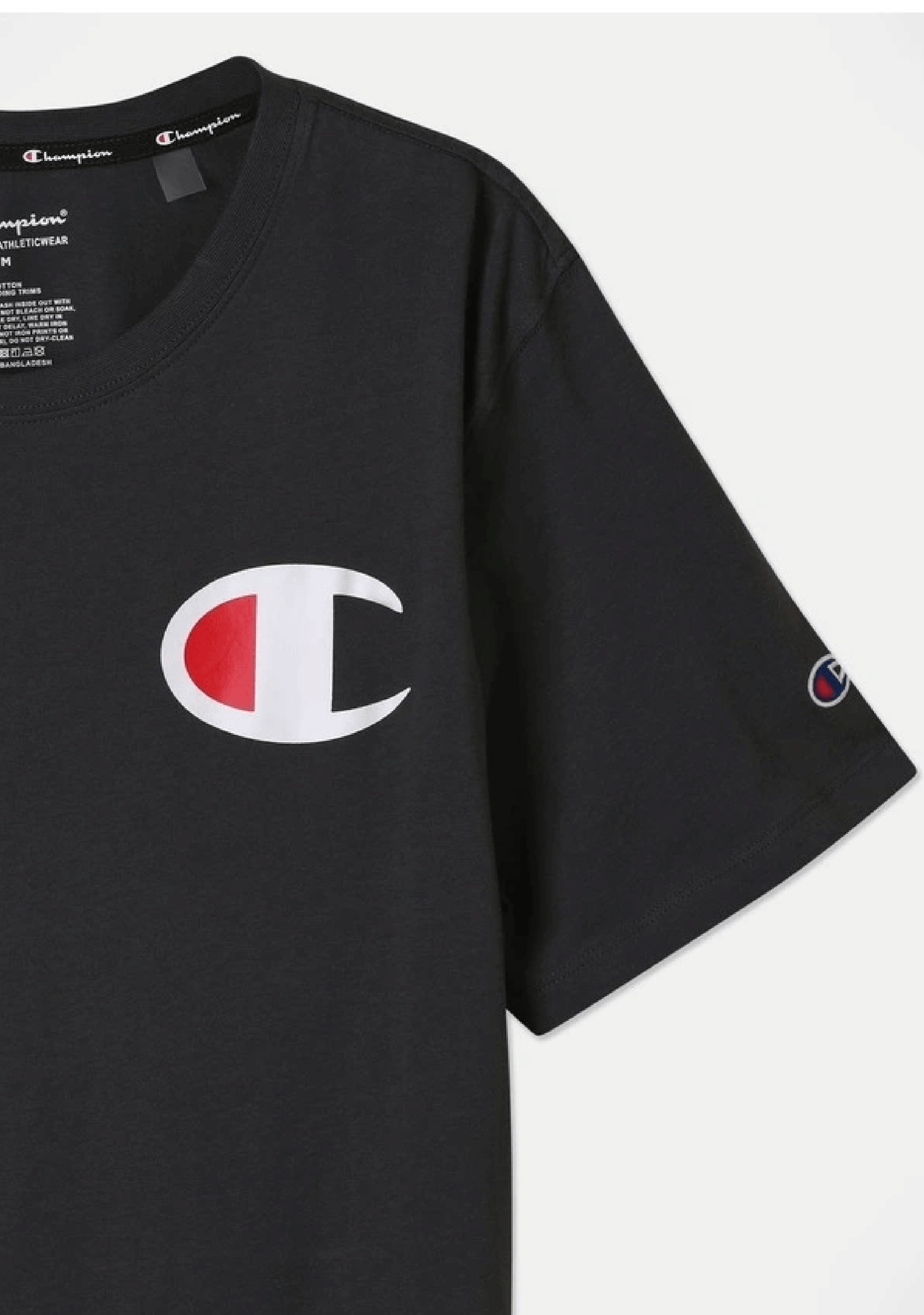 Champion Men’s C Logo Short Sleeve Tee Granite Heather