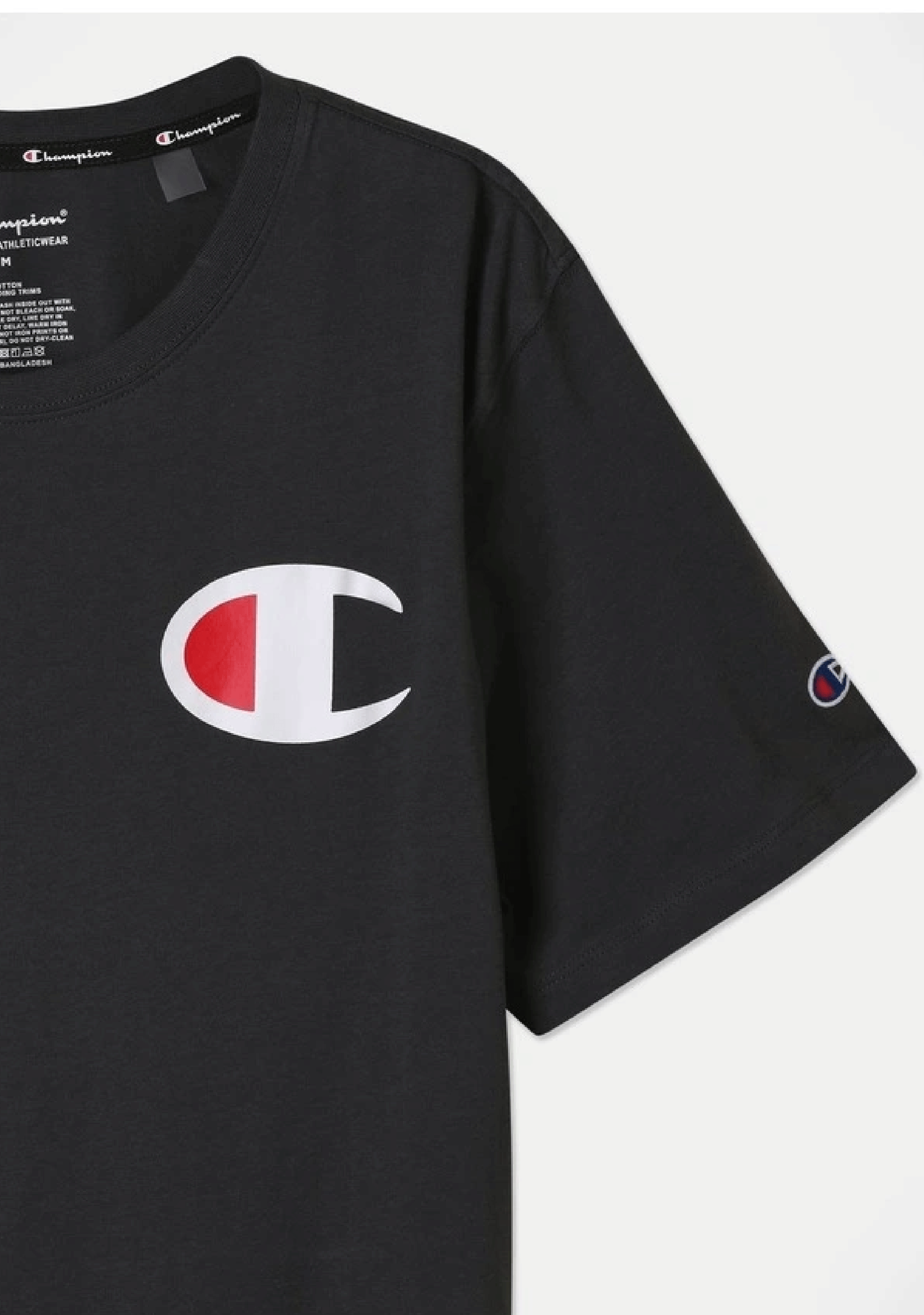 Champion Men’s C Logo Short Sleeve Tee Granite Heather