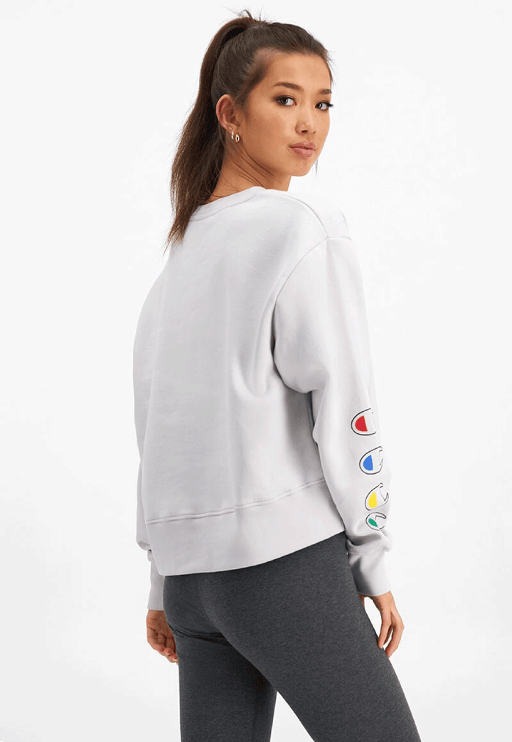 Champion Womens Sporty Graphic Crop Hoodie