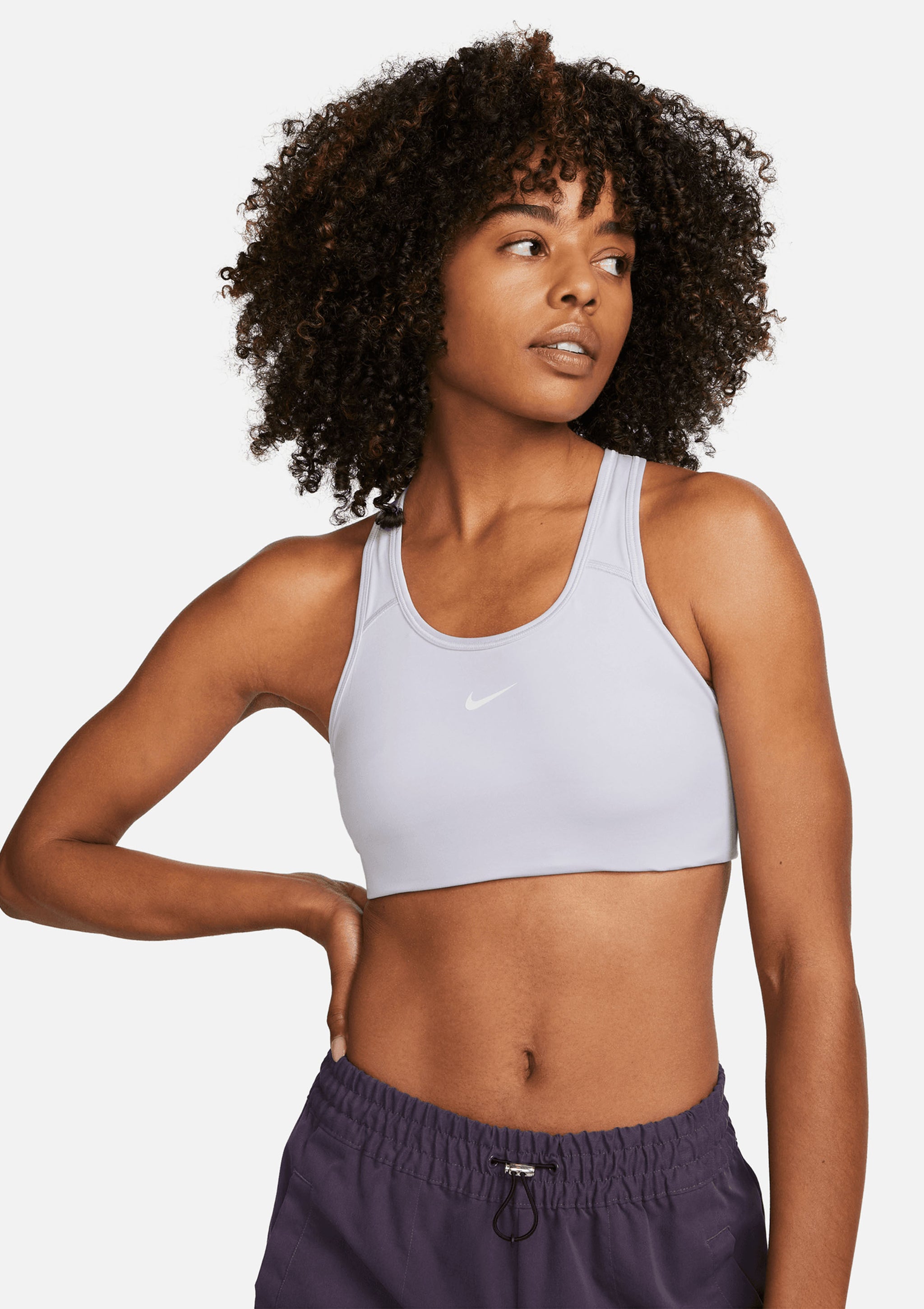Nike Womens Swoosh Bra Purple <br> BV3636-536