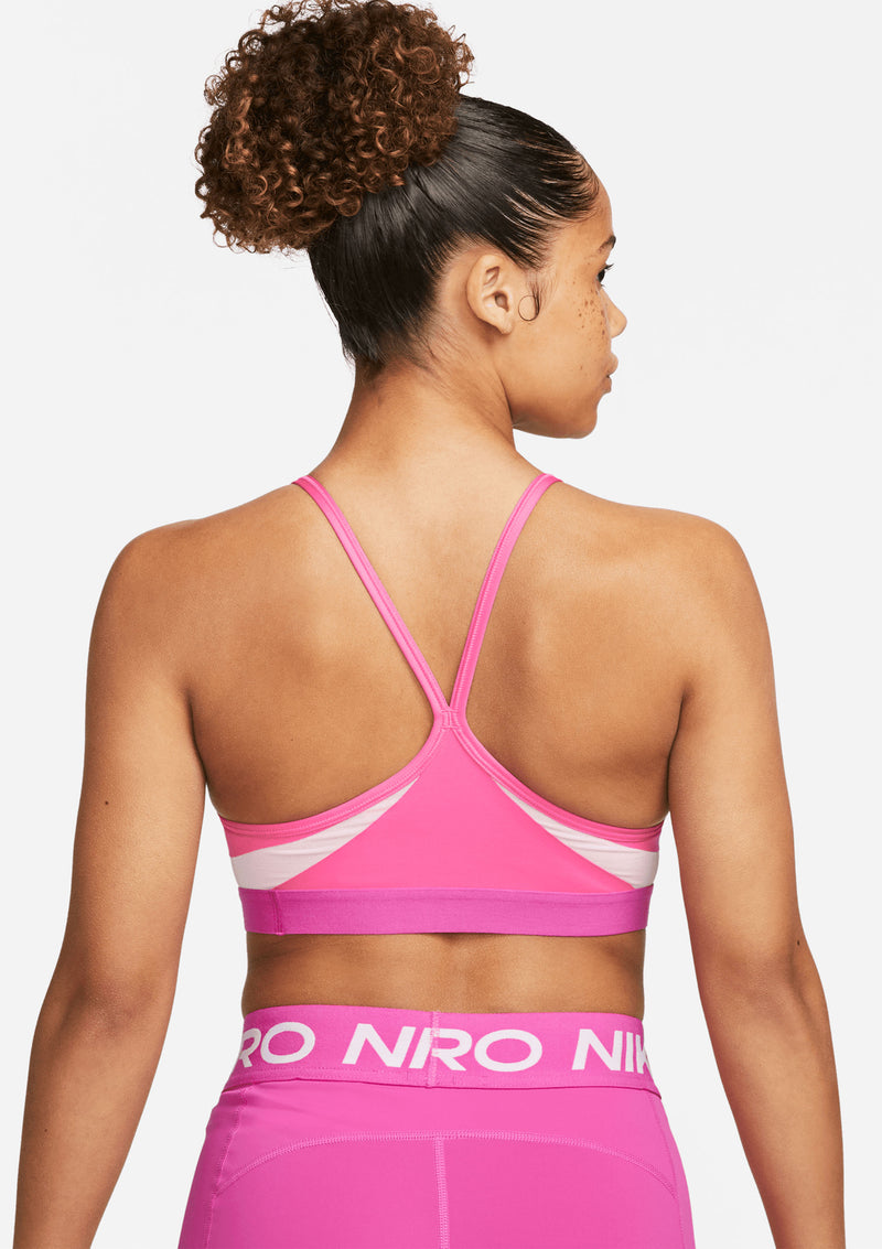 Nike Women's Pro Indy Sports Bra (Black/White, Large) at  Women's  Clothing store