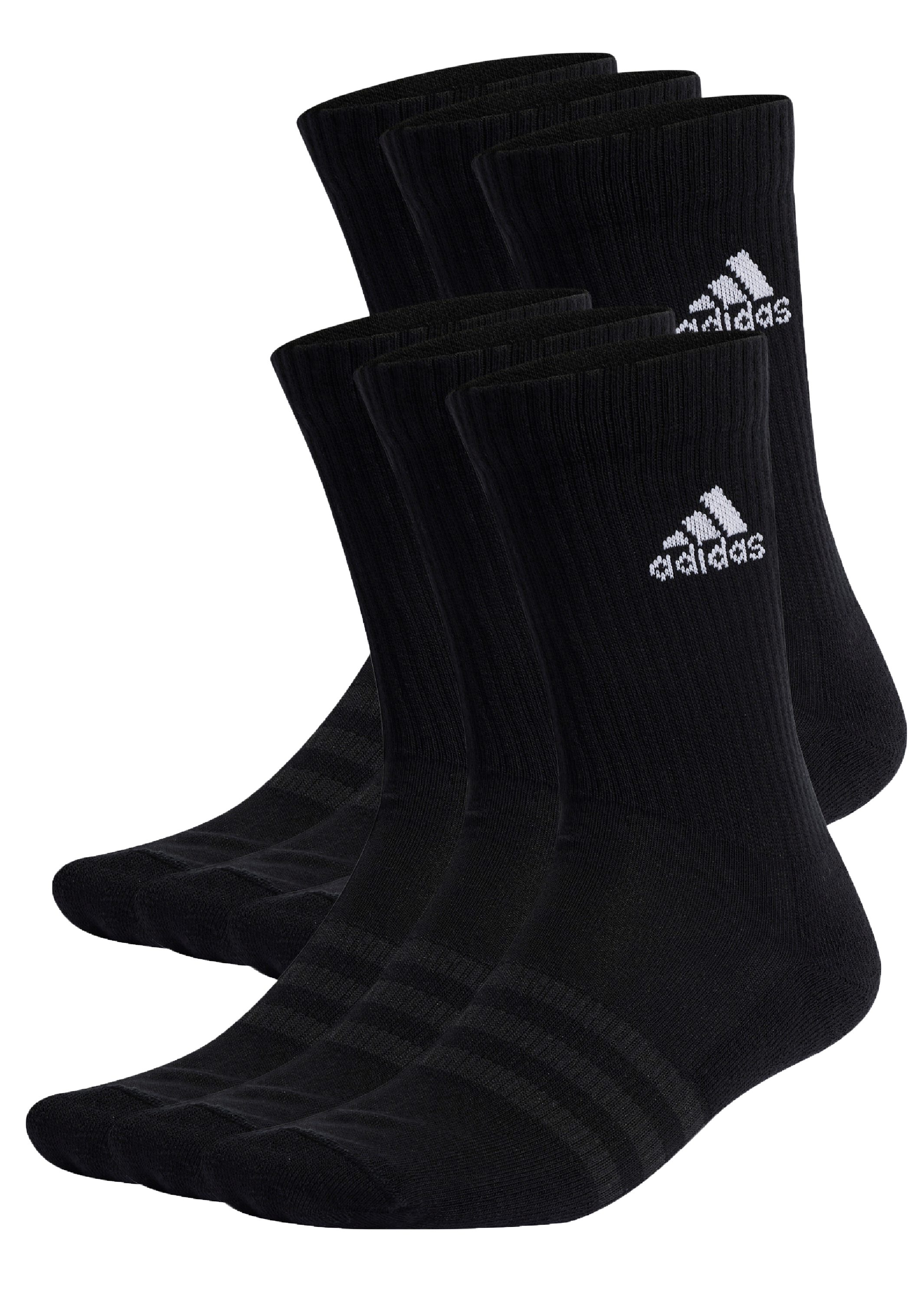 Adidas 6 Pack Cushioned Sportswear Crew Socks <BR> IC1316