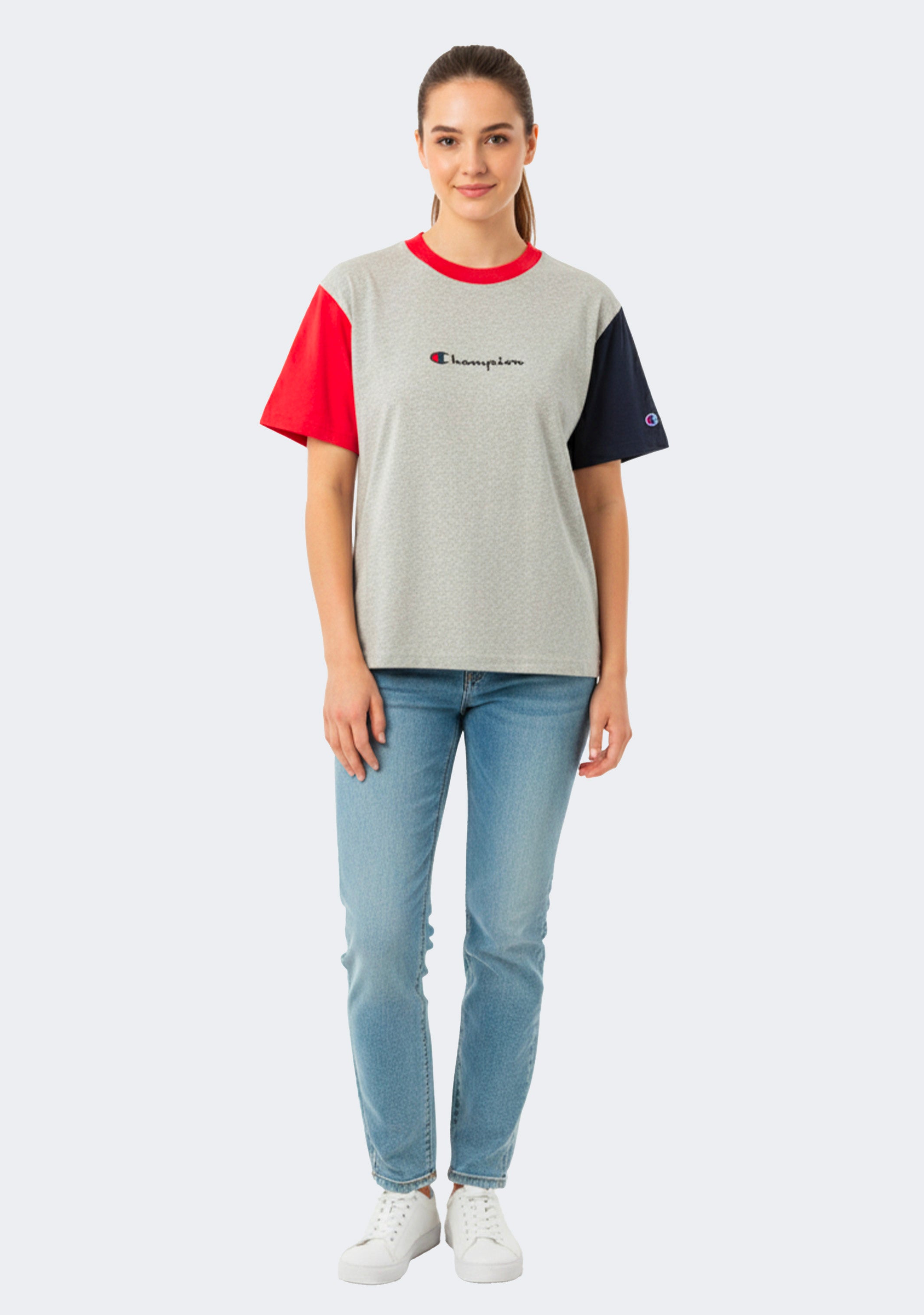 Champion Women's Colour Block Script Tee