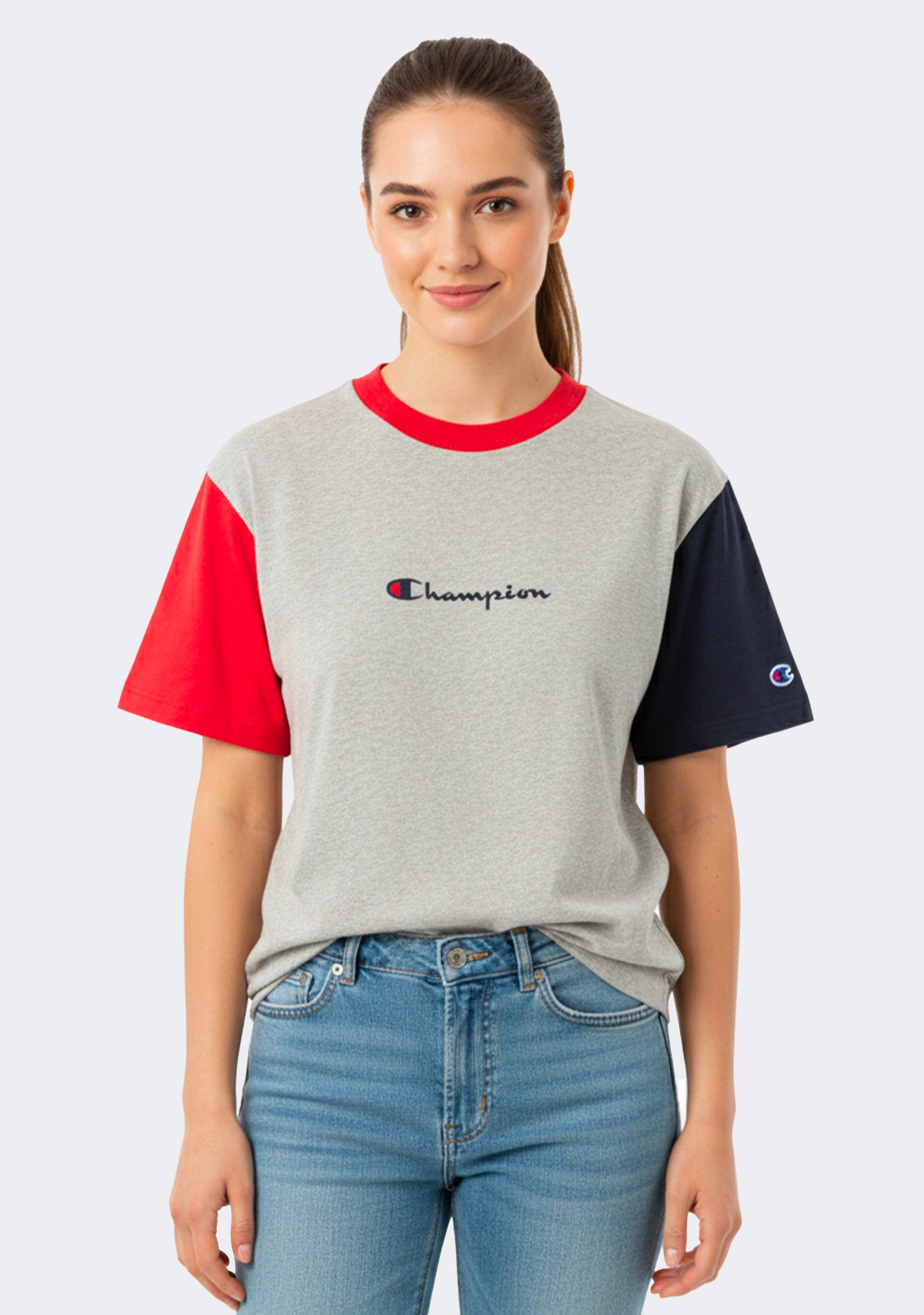 Champion Women's Colour Block Script Tee