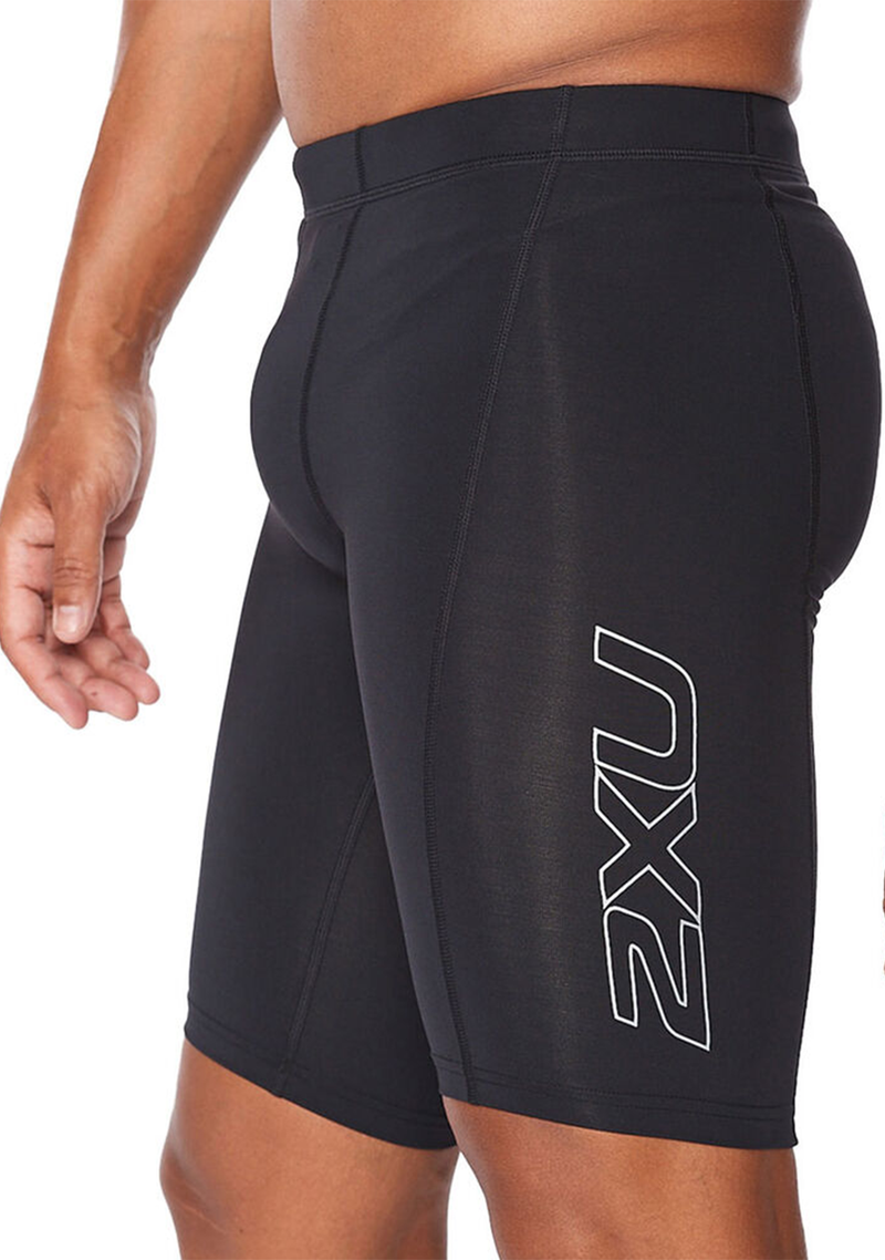 2XU Mens Compression Shorts <br> MA1931B Blk/Silver