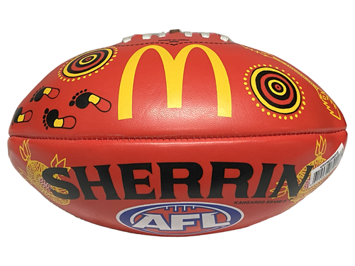 Sherrin Red Indigenous Ball 2022 <br> 4203/RED/IND/22