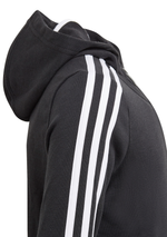 Adidas Girls Essentials 3 Stripe Full Zip Hoodie <br> GQ8356