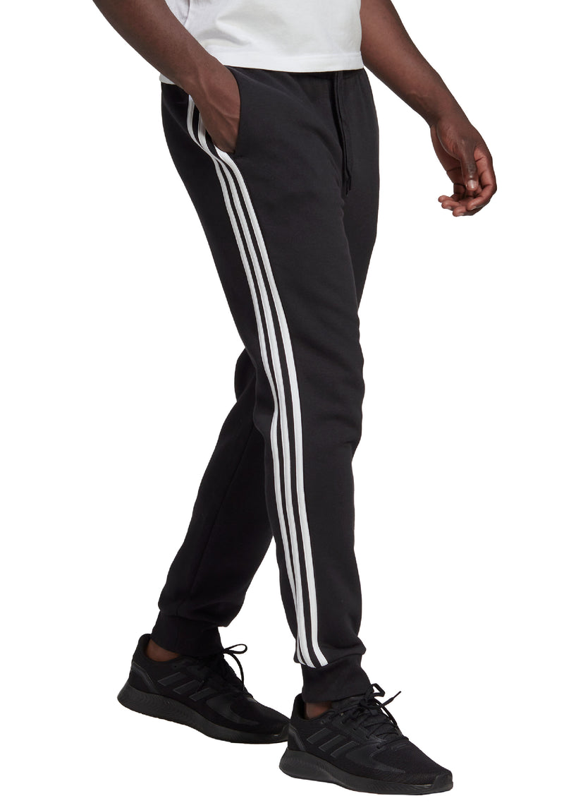 Adidas Mens Essentials Fleece Tapered Cuffed 3-Stripes Joggers HL6880 – Jim  Kidd Sports